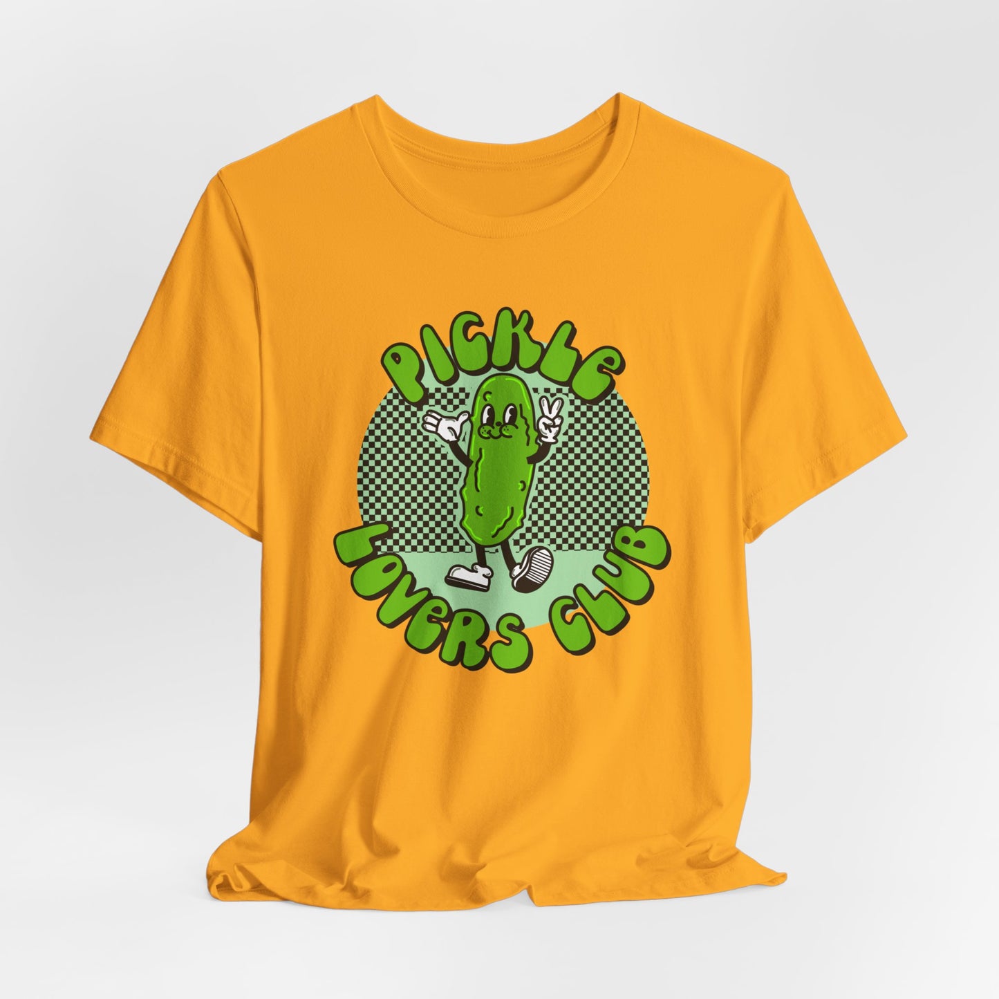 Pickle Lovers Club Graphic Tee | Retro Food Pickle Unisex T-shirt | Shirt for Pickle lovers | Pickle Lover Gifts | Trendy Retro Cartoon Tee