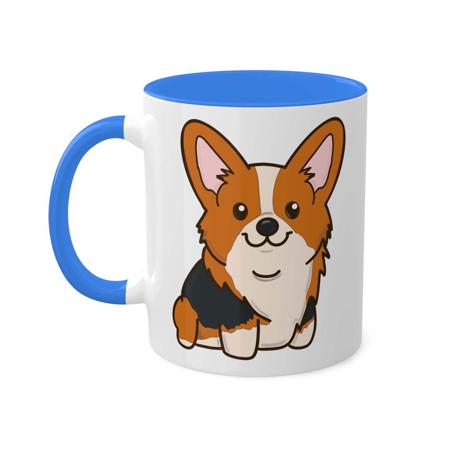 Red Tri-Color Corgi Mug | Pembroke Welsh Corgi Coffee Mug | Corgi Owner Gift | Corgi Kitchenware | Cute Dog Gift | Ceramic Mug