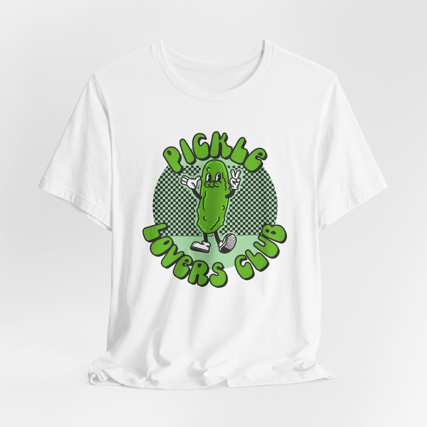 Pickle Lovers Club Graphic Tee | Retro Food Pickle Unisex T-shirt | Shirt for Pickle lovers | Pickle Lover Gifts | Trendy Retro Cartoon Tee