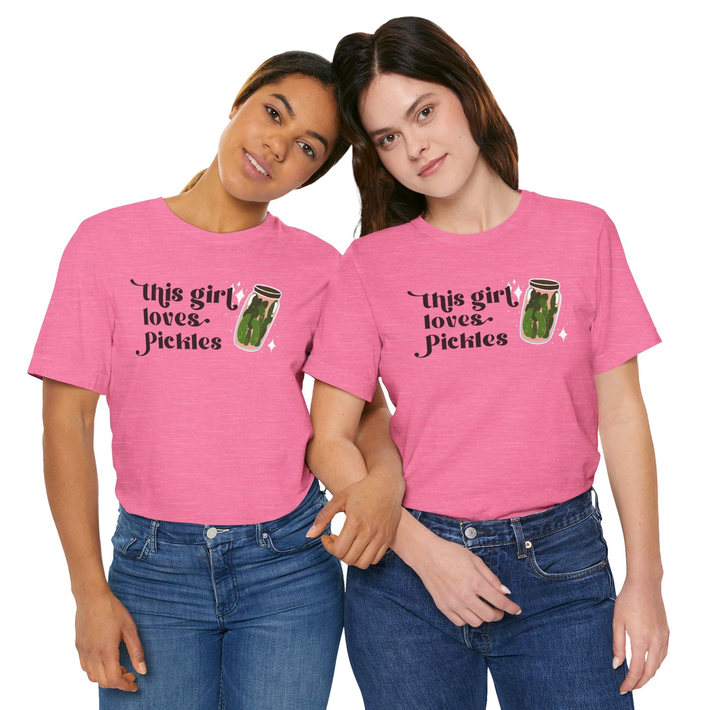 Pickle Lover Short Sleeve Tee | Women's This Girl Loves Pickles T-Shirt | Pickle Ladies tee | Pickle Gifts | Food Graphic Tee
