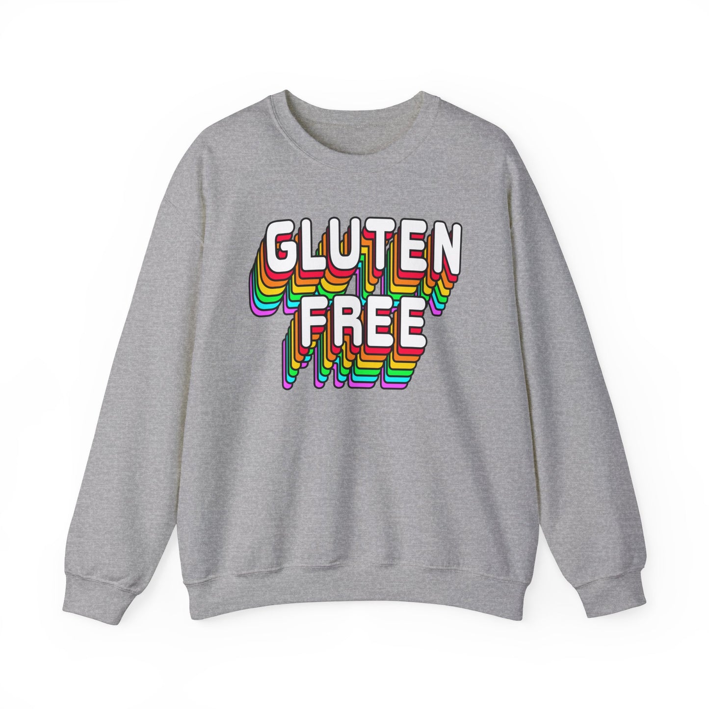 Gluten Free Retro Crewneck Sweatshirt | Celiac Awareness | Gluten Free Diet Lifestyle | Gluten Intolerant