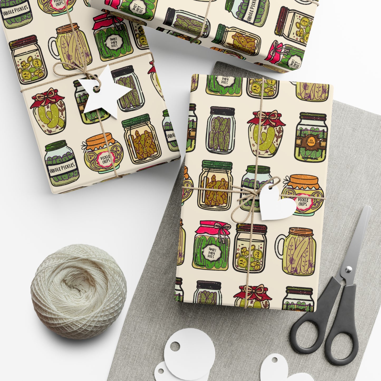 Wrapping Paper - Pickle Jar Design