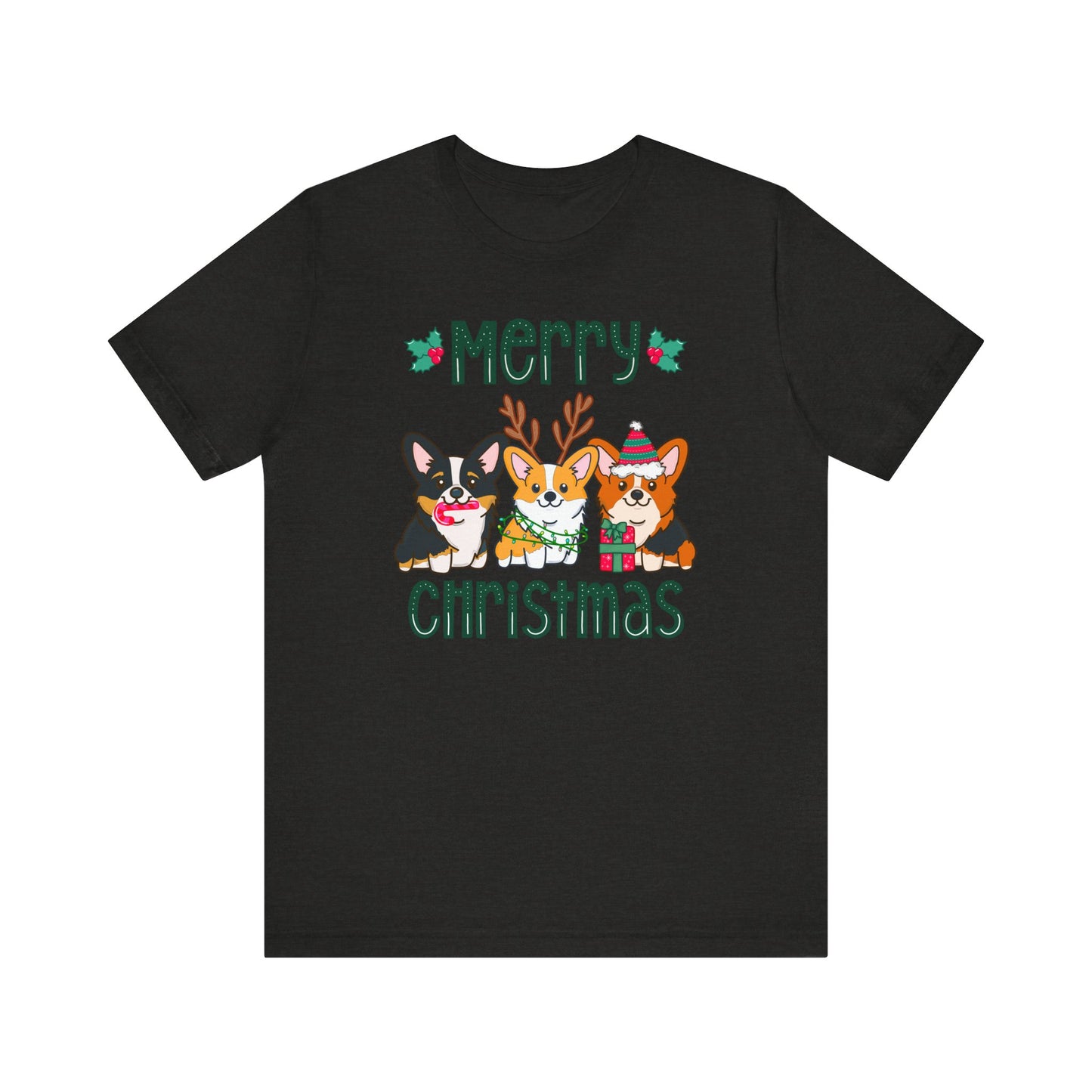 Christmas Corgi Dog T-shirt | Dog Christmas Shirt | Matching Christmas Tee | Ladies Christmas | Family Christmas Holiday Shirt | Corgi Tee