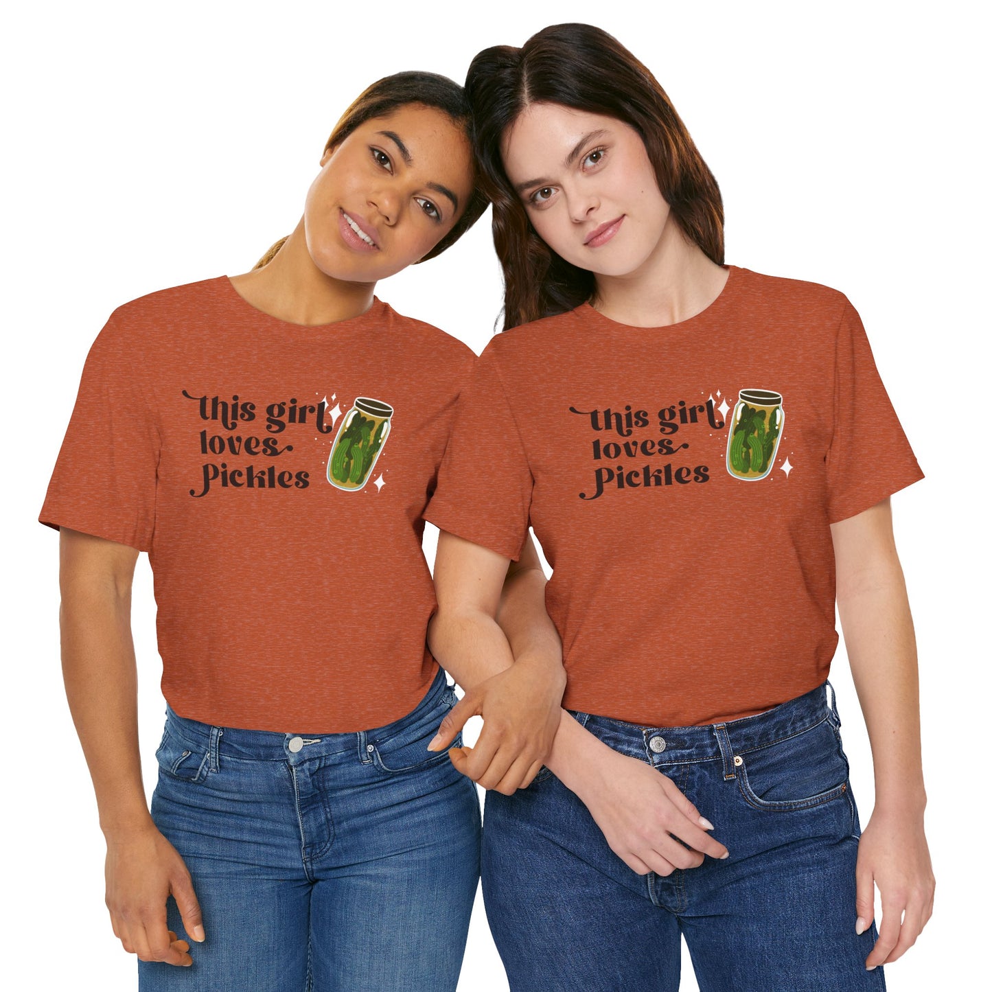 Pickle Lover Short Sleeve Tee | Women's This Girl Loves Pickles T-Shirt | Pickle Ladies tee | Pickle Gifts | Food Graphic Tee