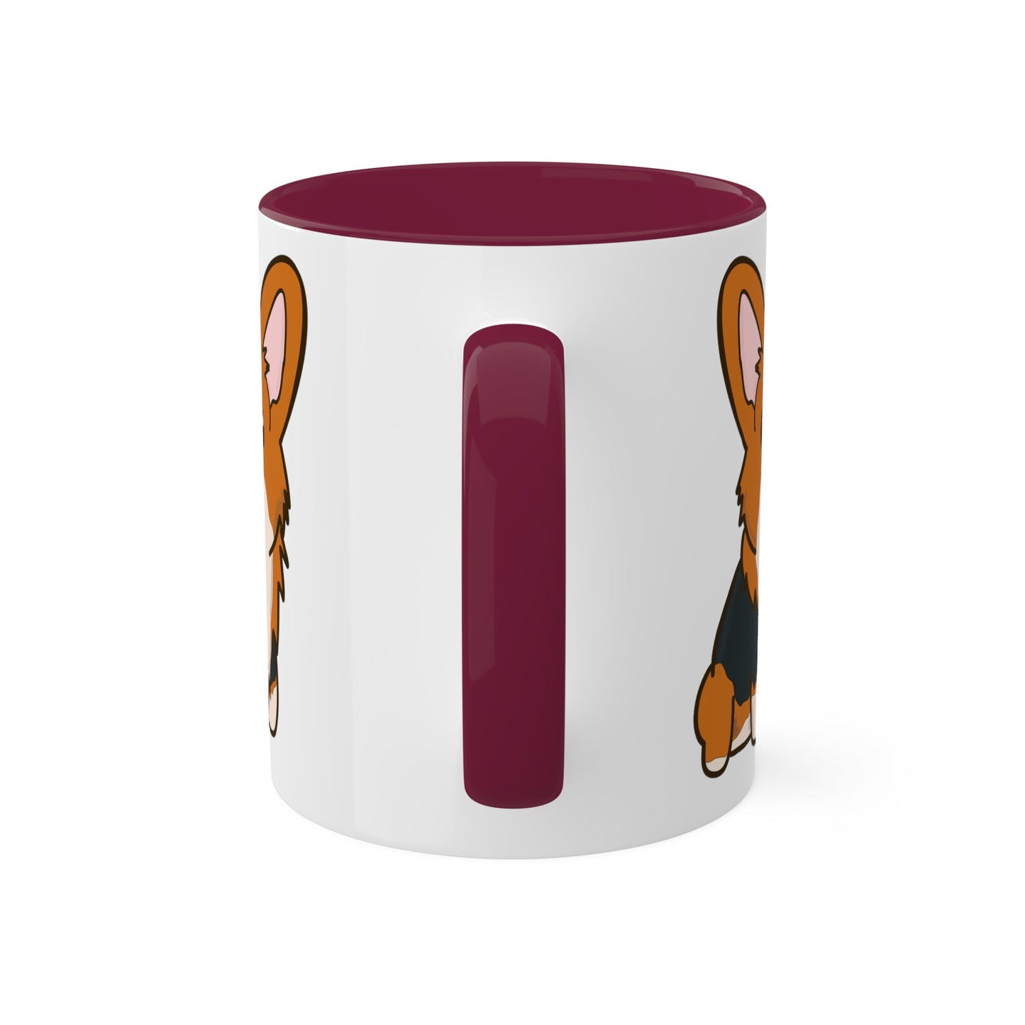 Red Tri-Color Corgi Mug | Pembroke Welsh Corgi Coffee Mug | Corgi Owner Gift | Corgi Kitchenware | Cute Dog Gift | Ceramic Mug
