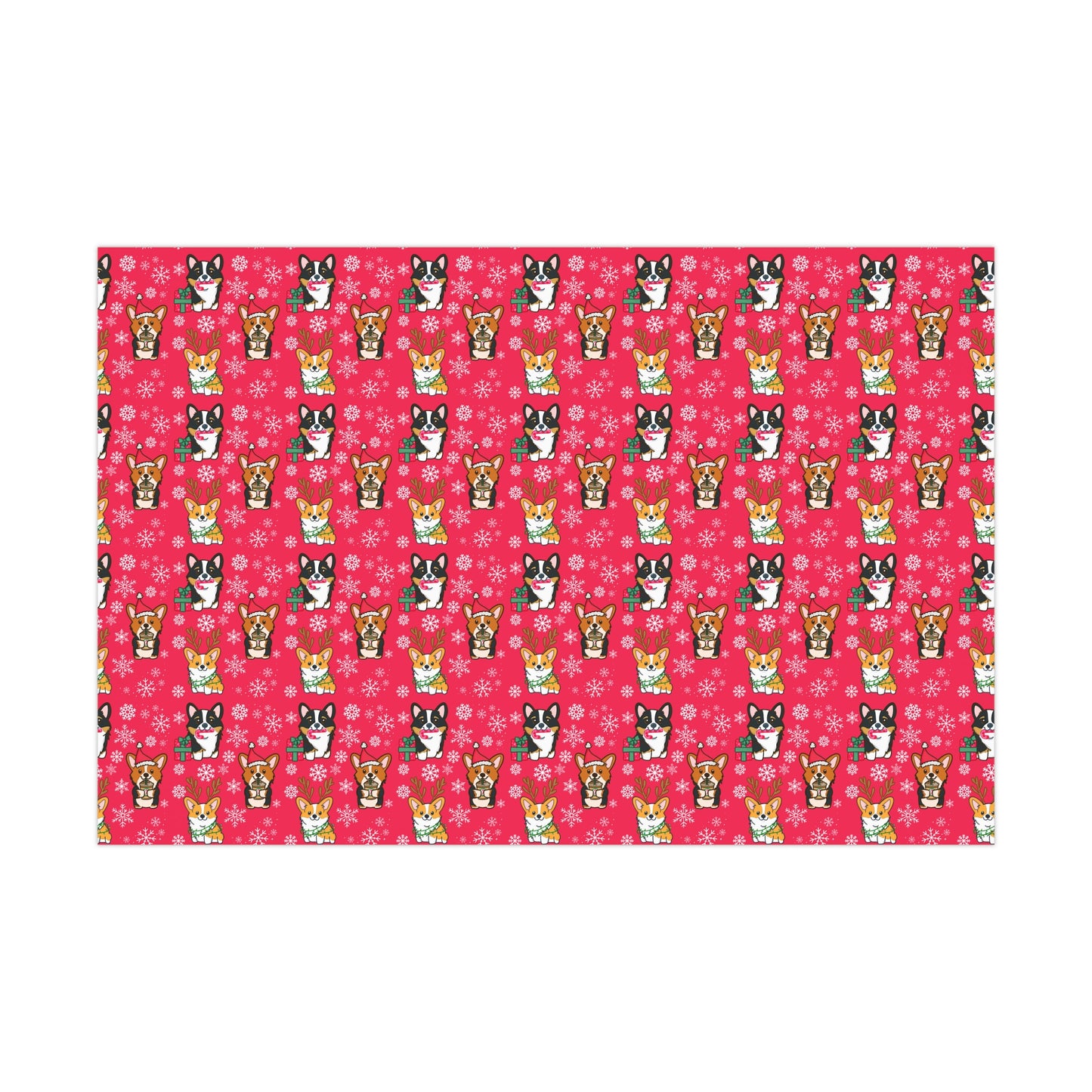 Christmas Pembroke Welsh Corgi Wrapping Paper - Cute Holiday Gift Wrap, Dog Lover Christmas Paper, Festive Corgi Gift Wrap, Pet-Themed Holiday Wrapping