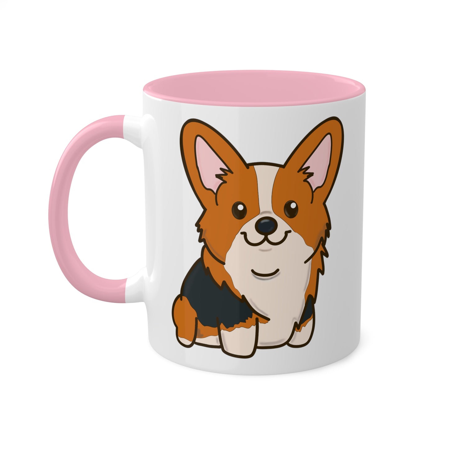 Red Tri-Color Corgi Mug | Pembroke Welsh Corgi Coffee Mug | Corgi Owner Gift | Corgi Kitchenware | Cute Dog Gift | Ceramic Mug