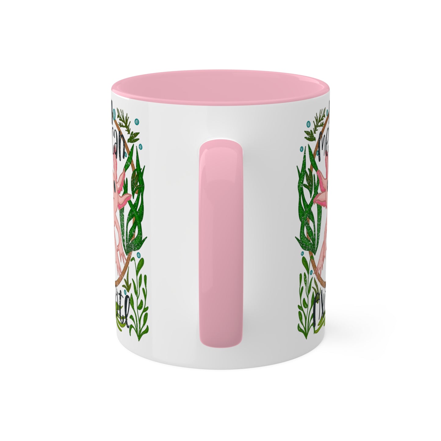 Mexican Axolotl Ceramic Accent Mug | Exotic Endangered Animal Mug | Cute Axolotl Gift | Colorful Animal Lover Cup