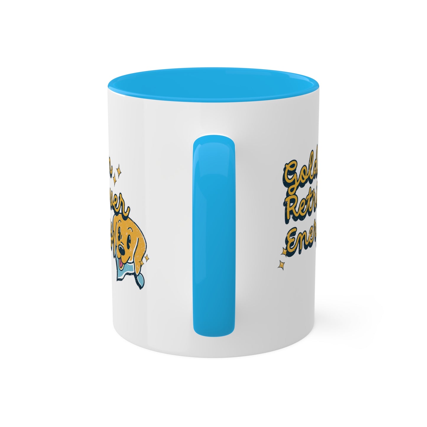 Golden Retriever Energy Coffee Mug | Dog Lover Gifts | Positive Energy Kitchenware | Good Vibes Drinkware | Funny Dog Mug | Dog Gifts