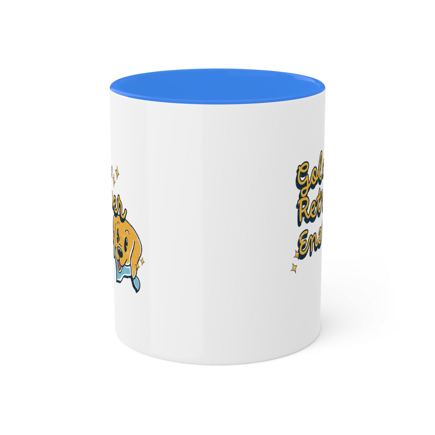 Golden Retriever Energy Coffee Mug | Dog Lover Gifts | Positive Energy Kitchenware | Good Vibes Drinkware | Funny Dog Mug | Dog Gifts