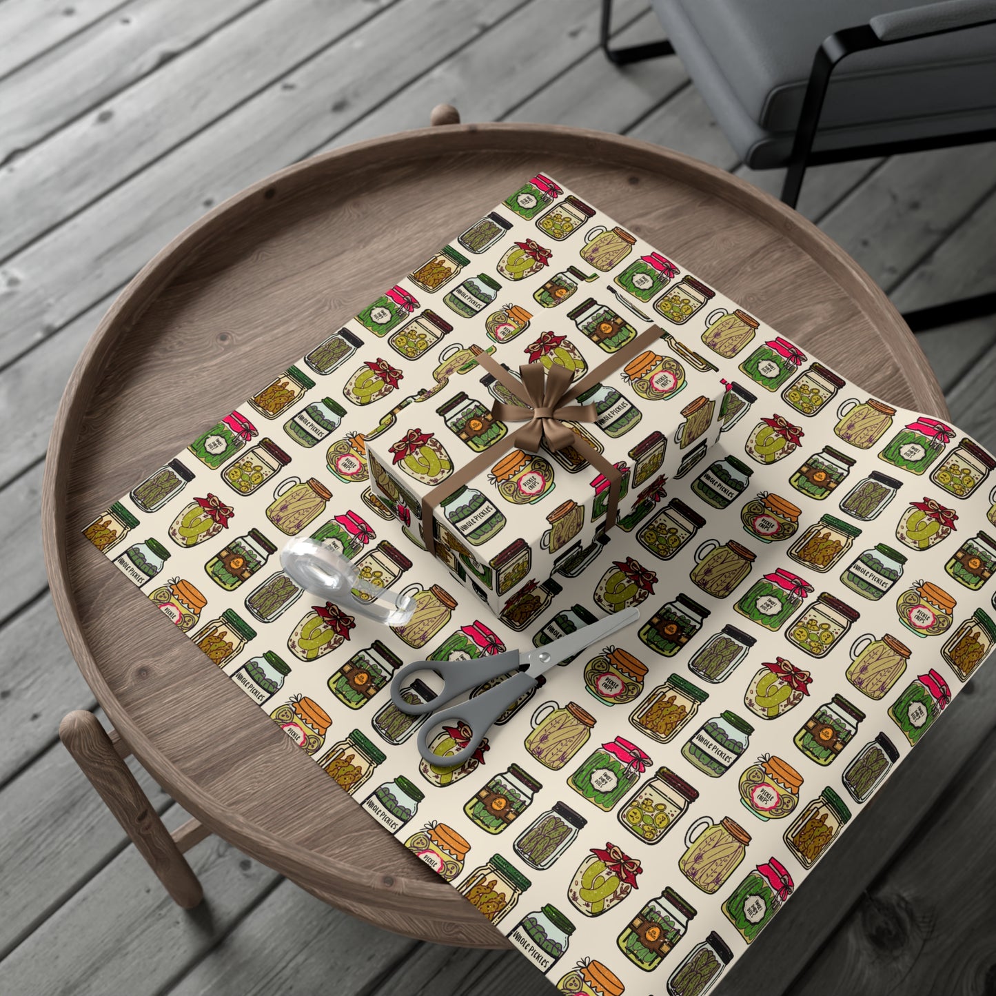Wrapping Paper - Pickle Jar Design