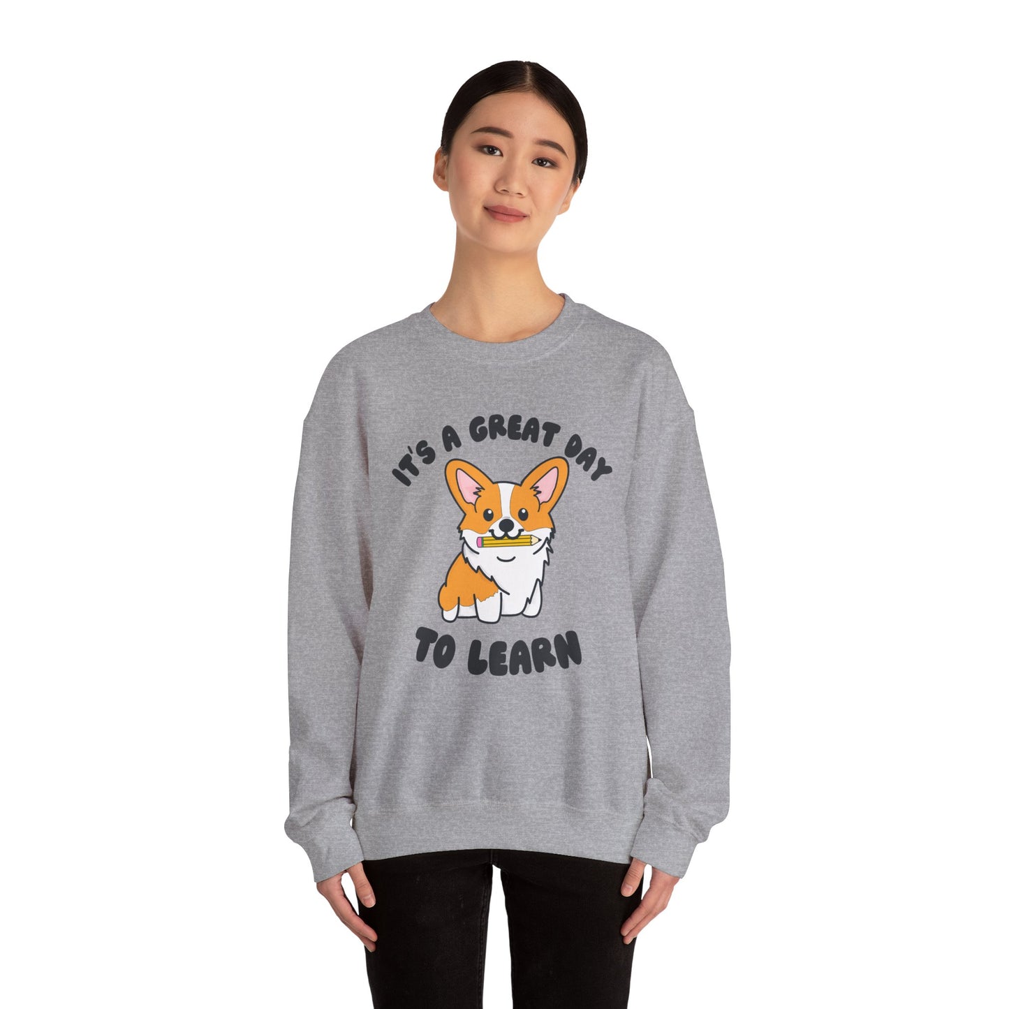 Corgi Teacher Pullover | Corgi School Teacher Sweatshirt | Apparel for Educators & Corgi Lovers | Teacher Gift | Elementary Teacher Sweater