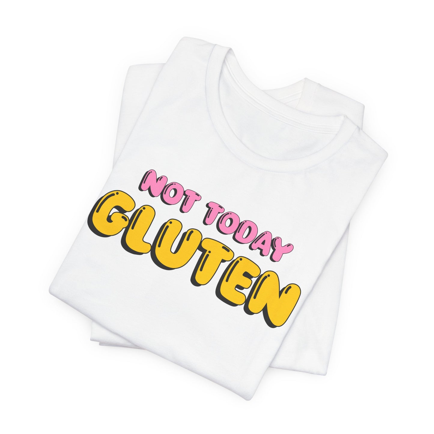 Gluten Free T-Shirt | Not Today Gluten Graphic Tee | Gluten Allergy Unisex Shirt | Celiac Awareness | Gluten Free Lifestyle | Celiac Gifts