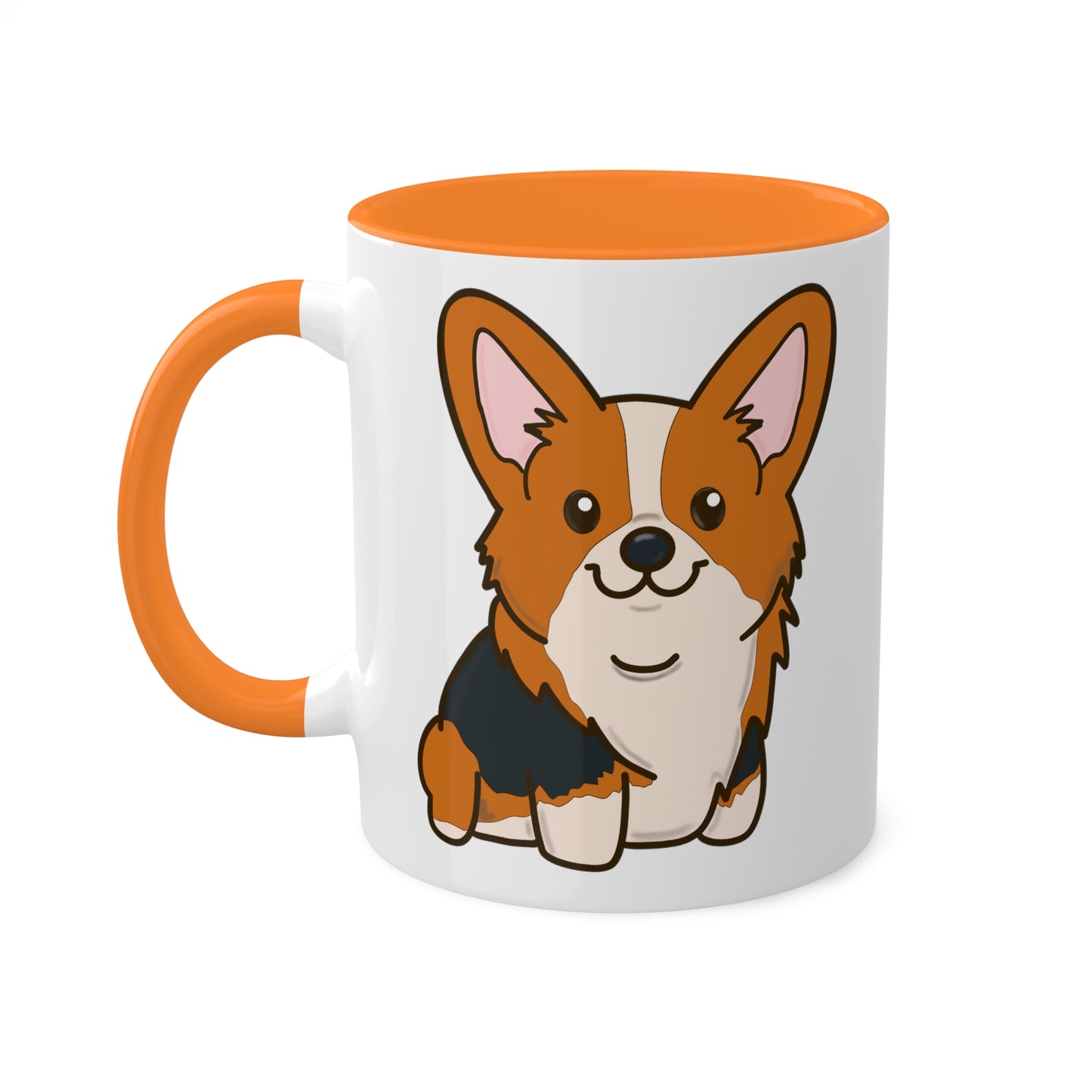 Red Tri-Color Corgi Mug | Pembroke Welsh Corgi Coffee Mug | Corgi Owner Gift | Corgi Kitchenware | Cute Dog Gift | Ceramic Mug