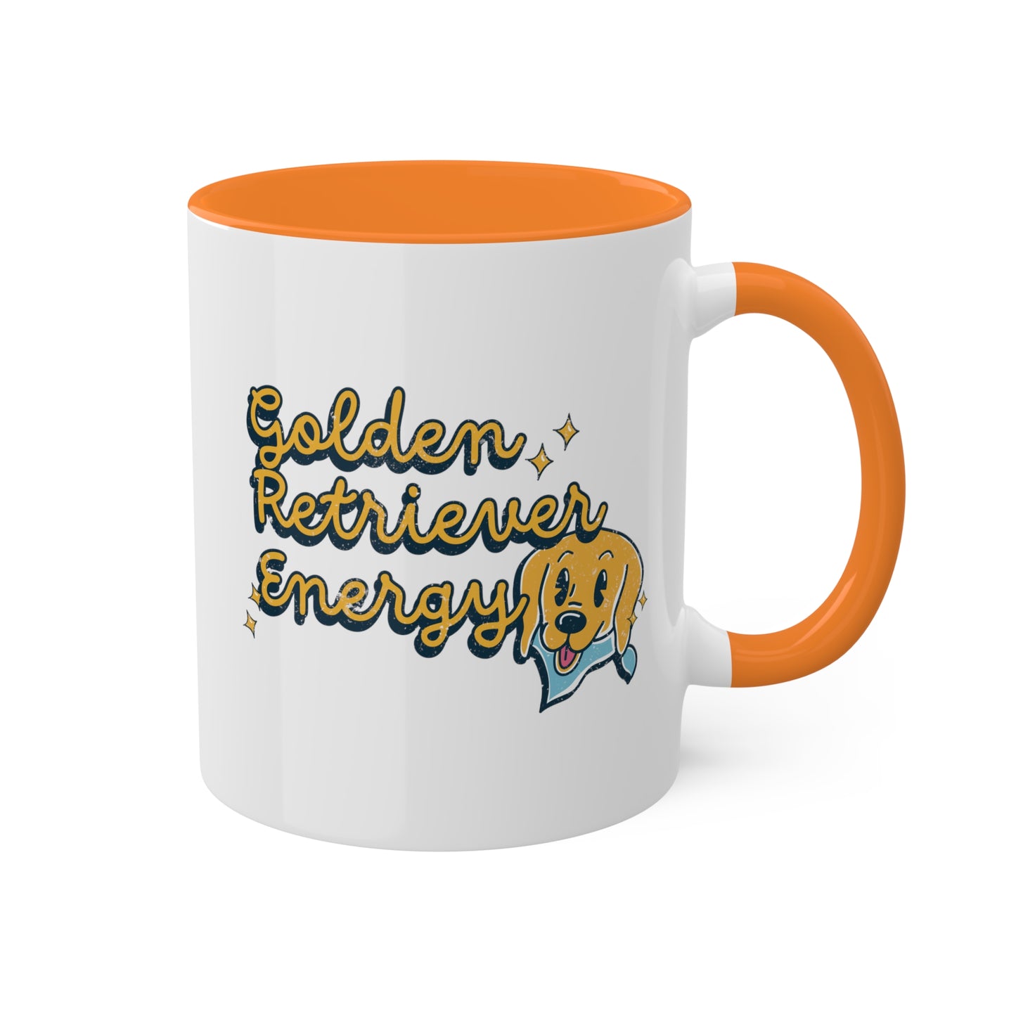 Golden Retriever Energy Coffee Mug | Dog Lover Gifts | Positive Energy Kitchenware | Good Vibes Drinkware | Funny Dog Mug | Dog Gifts