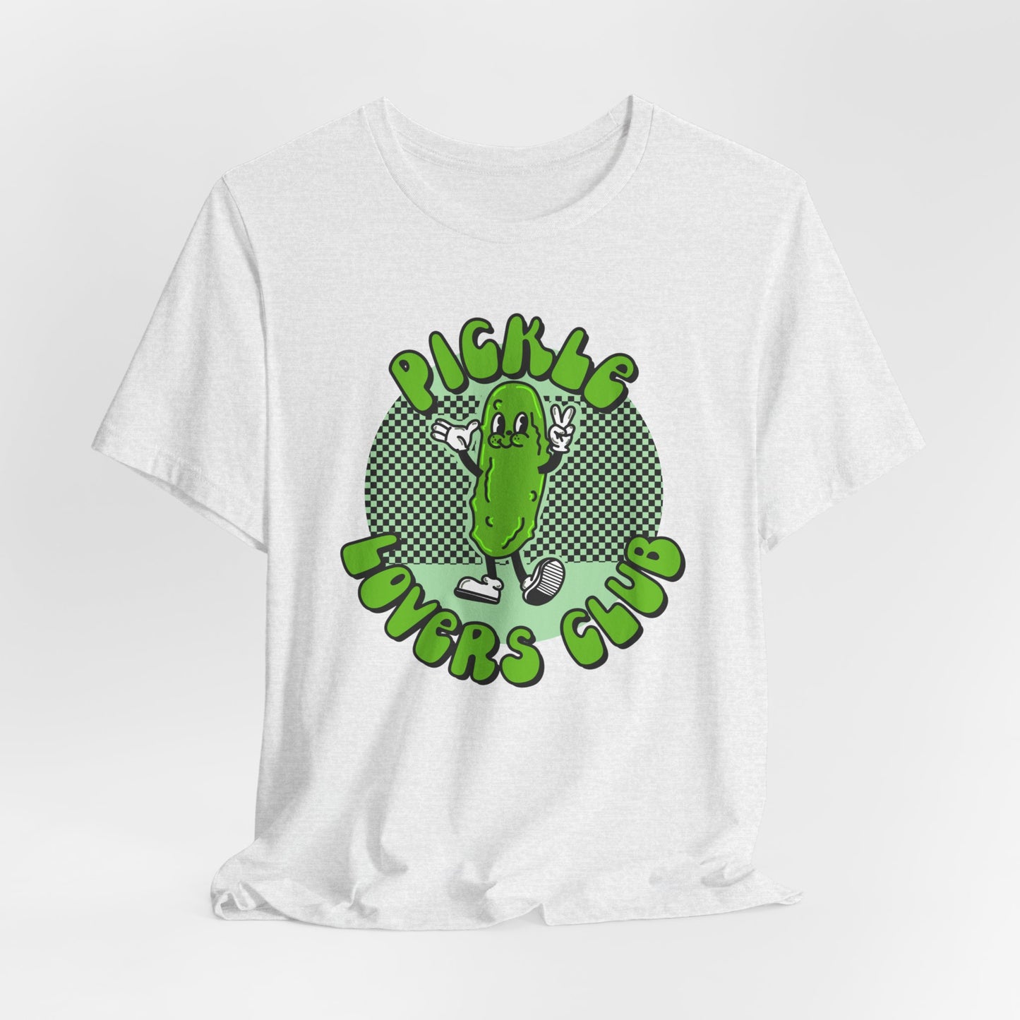 Pickle Lovers Club Graphic Tee | Retro Food Pickle Unisex T-shirt | Shirt for Pickle lovers | Pickle Lover Gifts | Trendy Retro Cartoon Tee