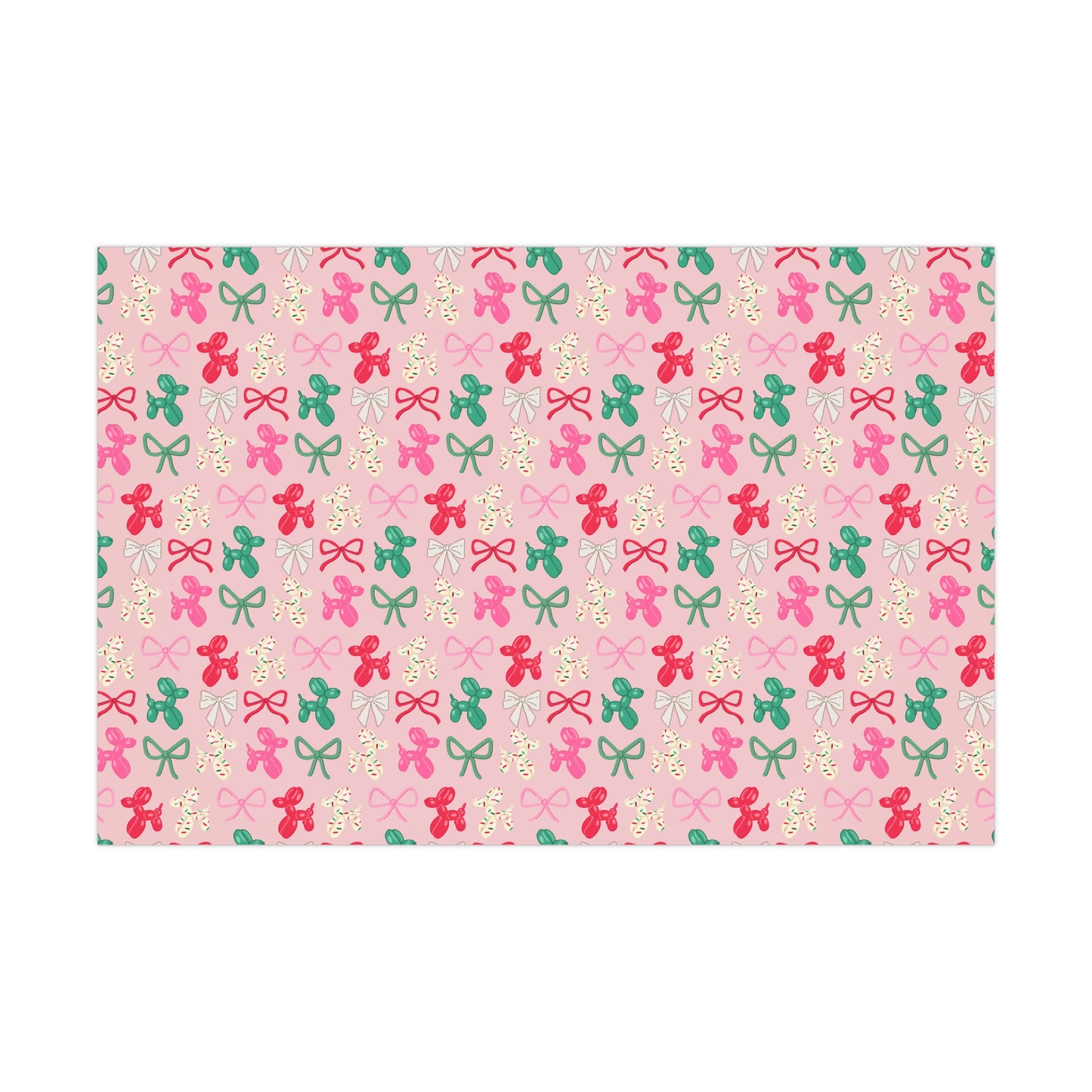 Christmas Balloon Dog Wrapping Papers