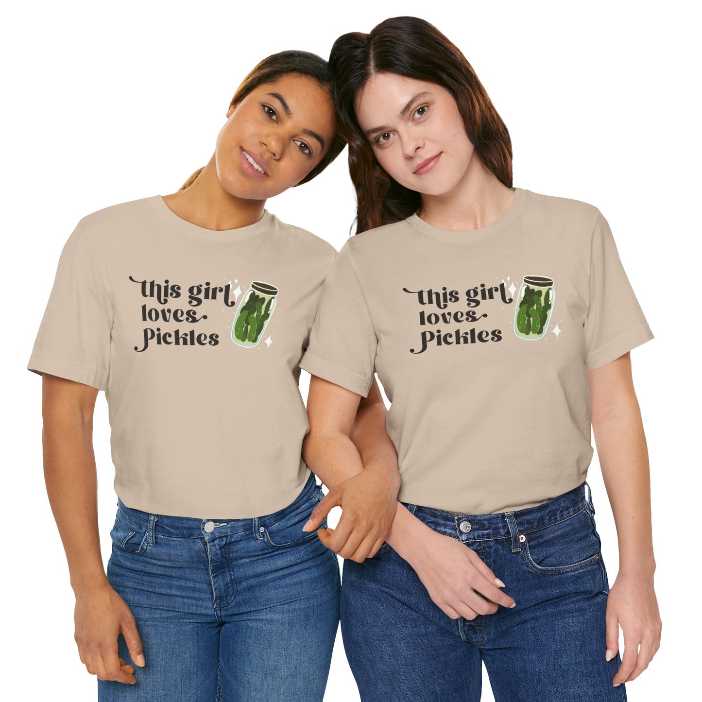 Pickle Lover Short Sleeve Tee | Women's This Girl Loves Pickles T-Shirt | Pickle Ladies tee | Pickle Gifts | Food Graphic Tee