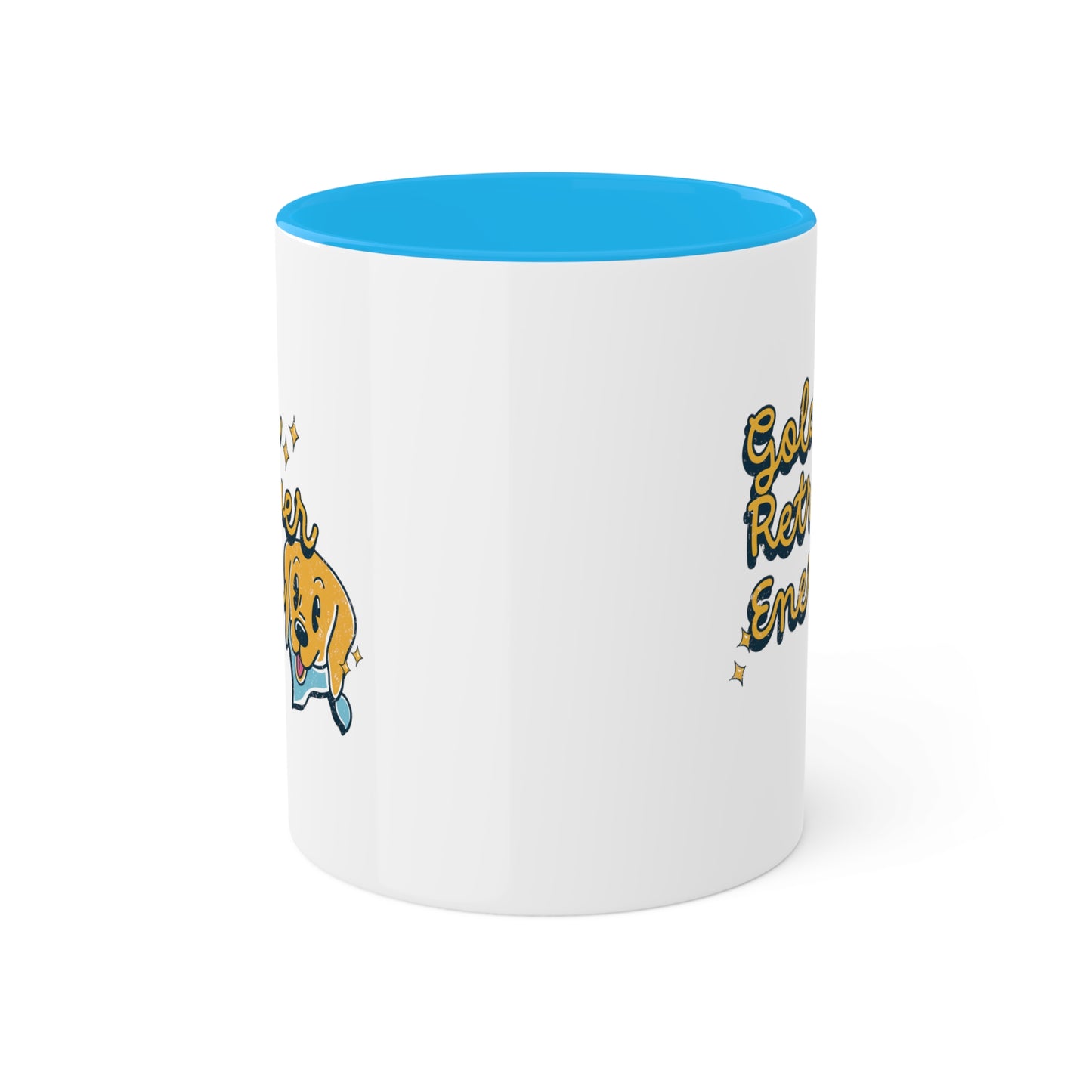 Golden Retriever Energy Coffee Mug | Dog Lover Gifts | Positive Energy Kitchenware | Good Vibes Drinkware | Funny Dog Mug | Dog Gifts