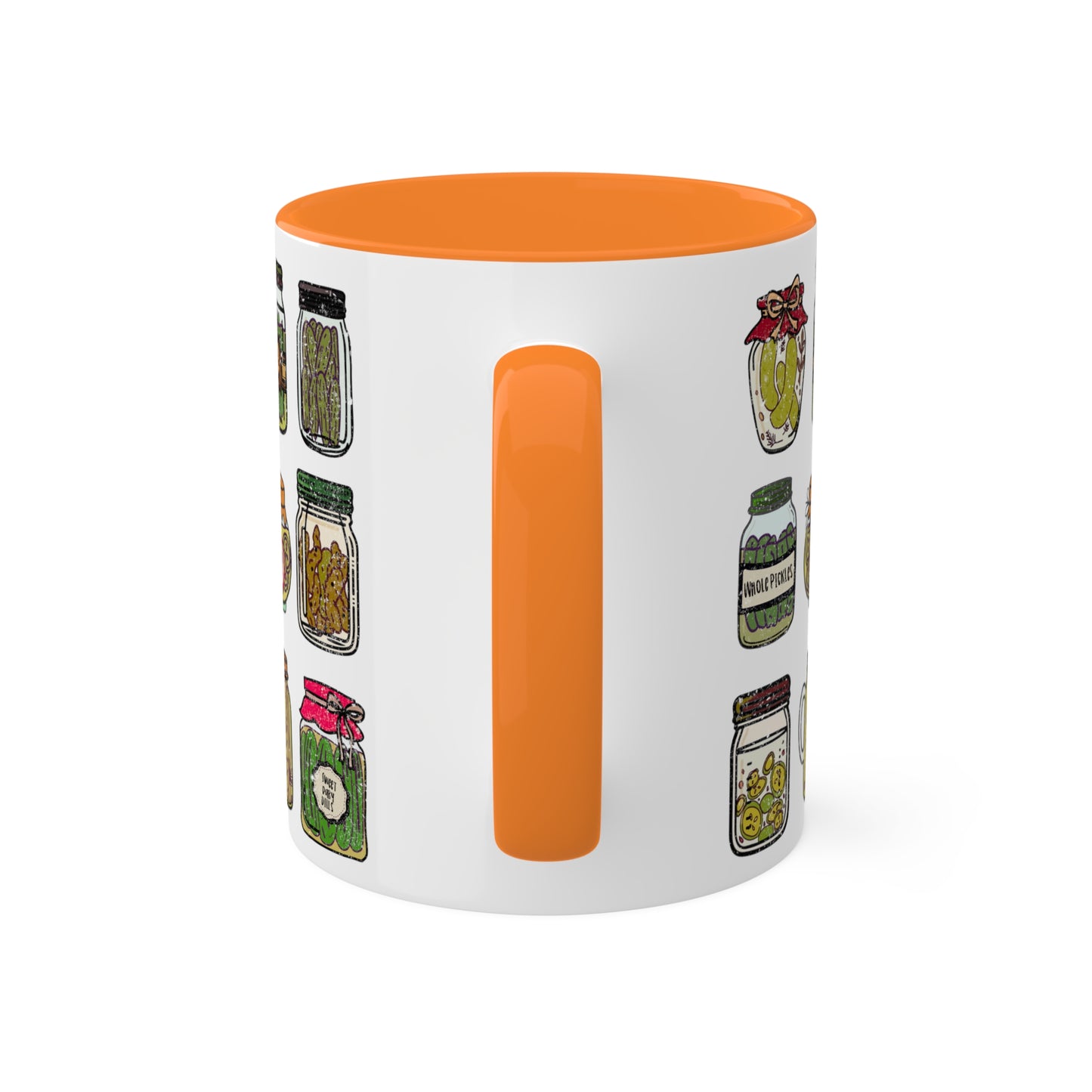 Pickle Jar Design 11oz Coffee Mug | Quirky Ceramic Cup for Pickle Lovers | Unique Kitchen Decor | Pickle Gifts | Pickle Art | Foodie Mug