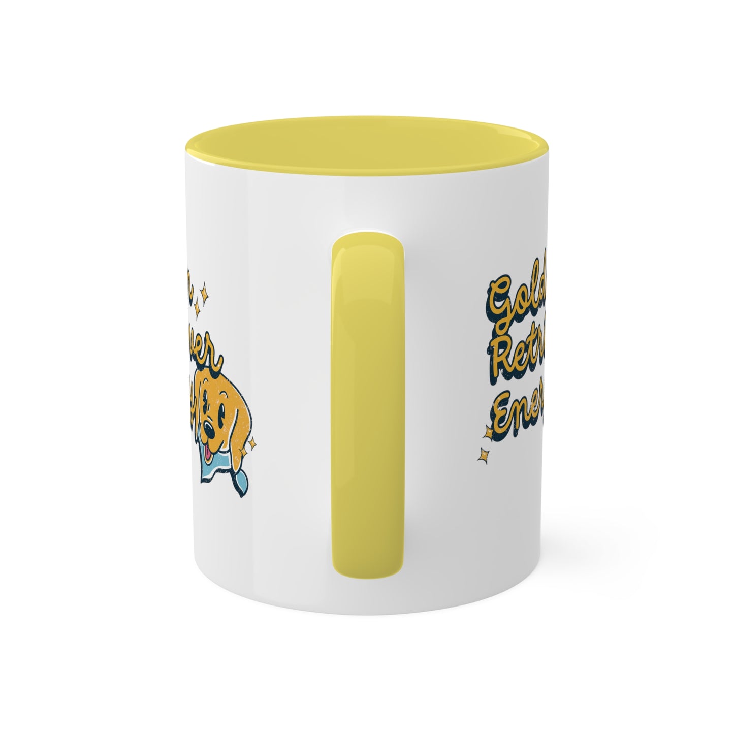 Golden Retriever Energy Coffee Mug | Dog Lover Gifts | Positive Energy Kitchenware | Good Vibes Drinkware | Funny Dog Mug | Dog Gifts
