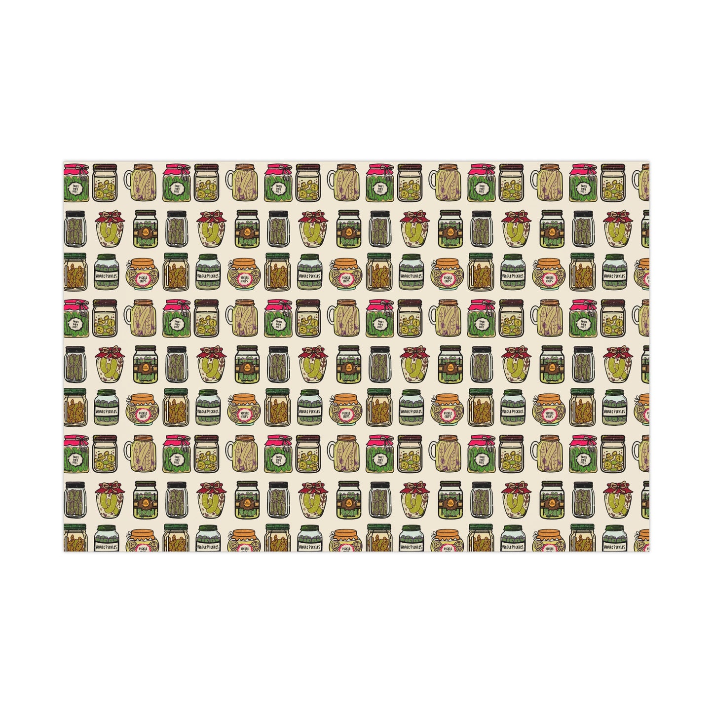 Wrapping Paper - Pickle Jar Design