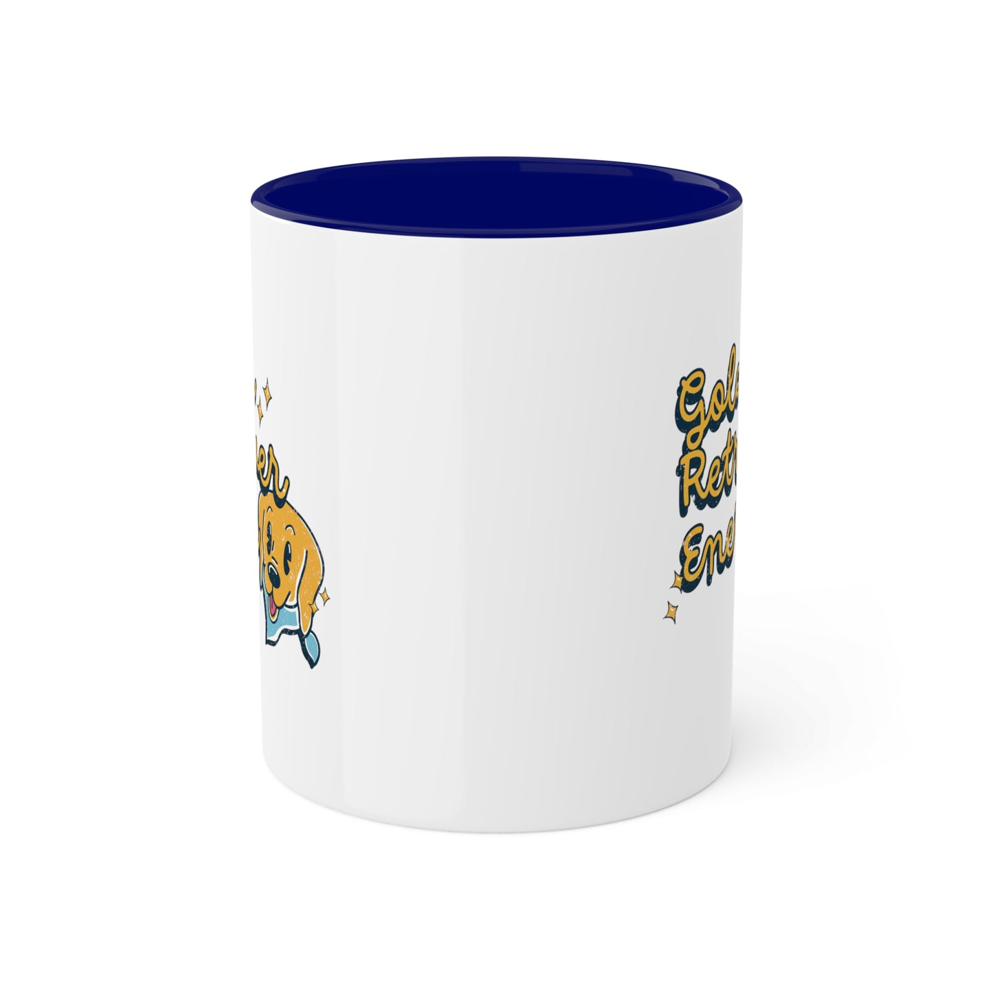Golden Retriever Energy Coffee Mug | Dog Lover Gifts | Positive Energy Kitchenware | Good Vibes Drinkware | Funny Dog Mug | Dog Gifts