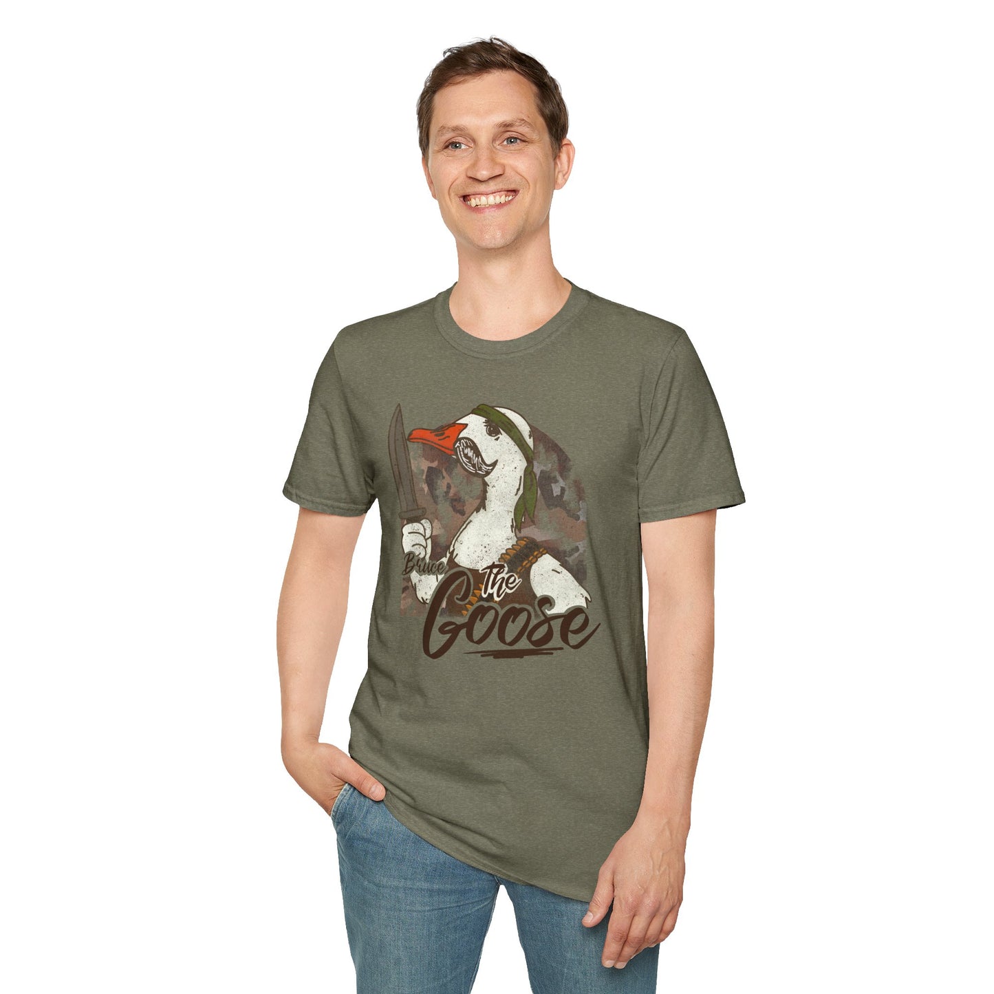 Bruce the Goose - Bruce Whitehead Unisex Softstyle T-Shirt | Custom MMA Fighter Tees | WAR Fighting System Fighter Merch
