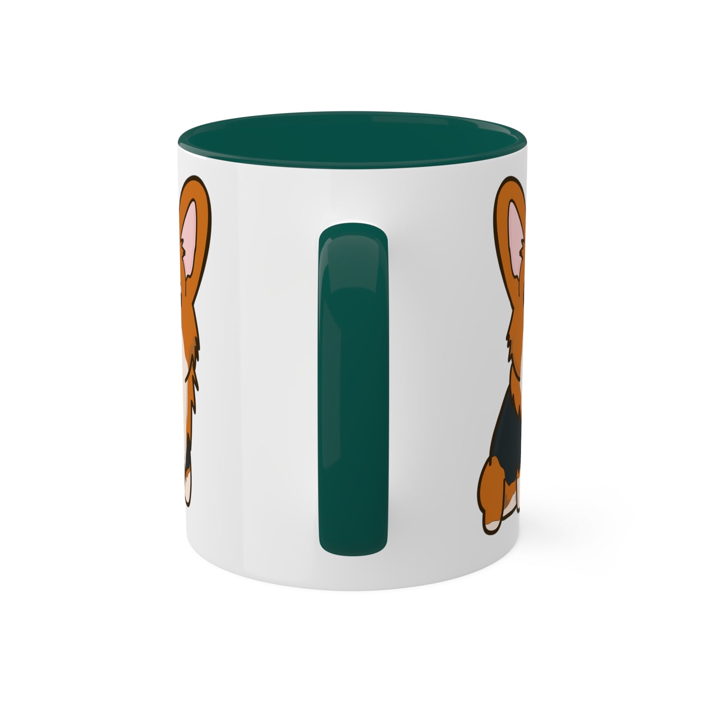 Red Tri-Color Corgi Mug | Pembroke Welsh Corgi Coffee Mug | Corgi Owner Gift | Corgi Kitchenware | Cute Dog Gift | Ceramic Mug