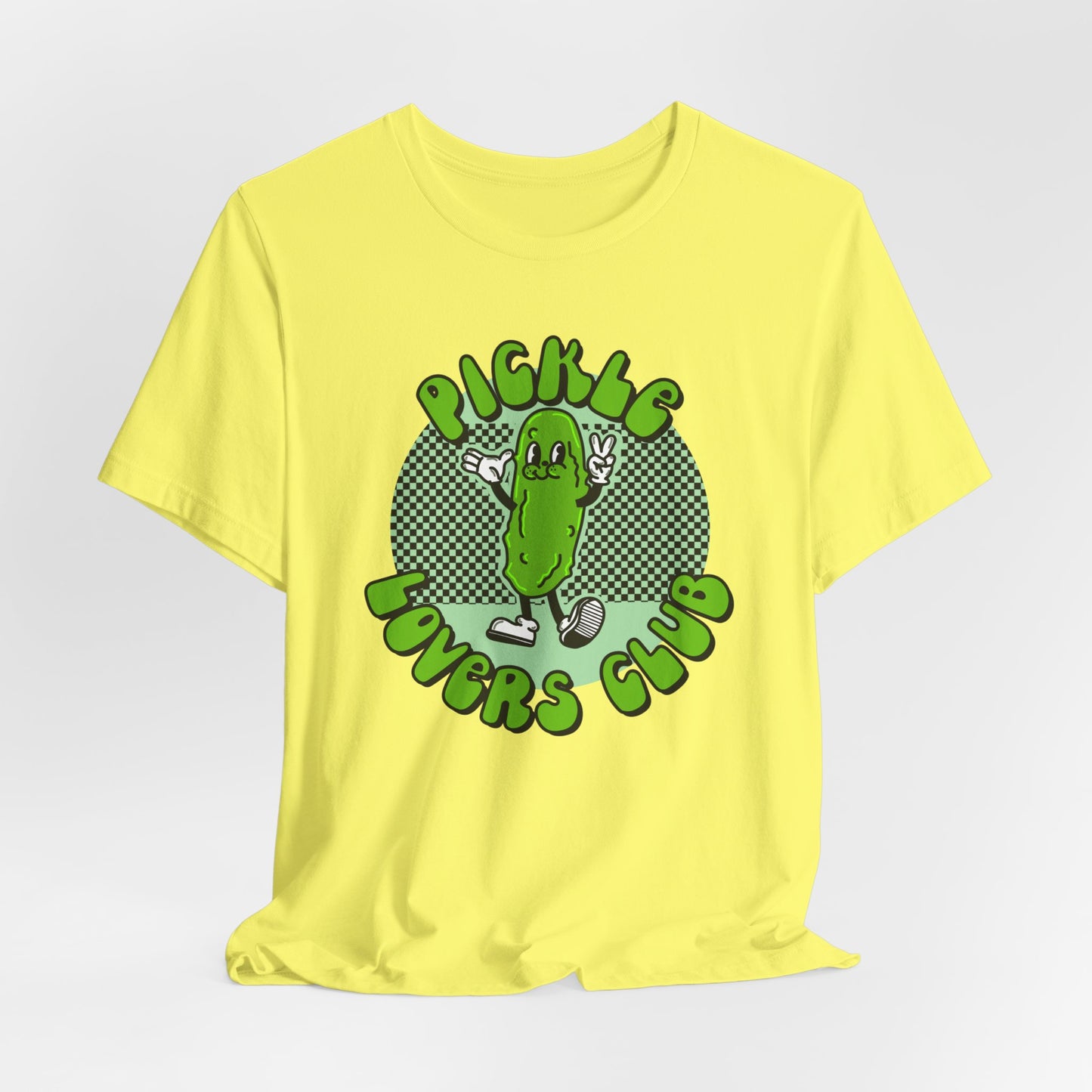 Pickle Lovers Club Graphic Tee | Retro Food Pickle Unisex T-shirt | Shirt for Pickle lovers | Pickle Lover Gifts | Trendy Retro Cartoon Tee