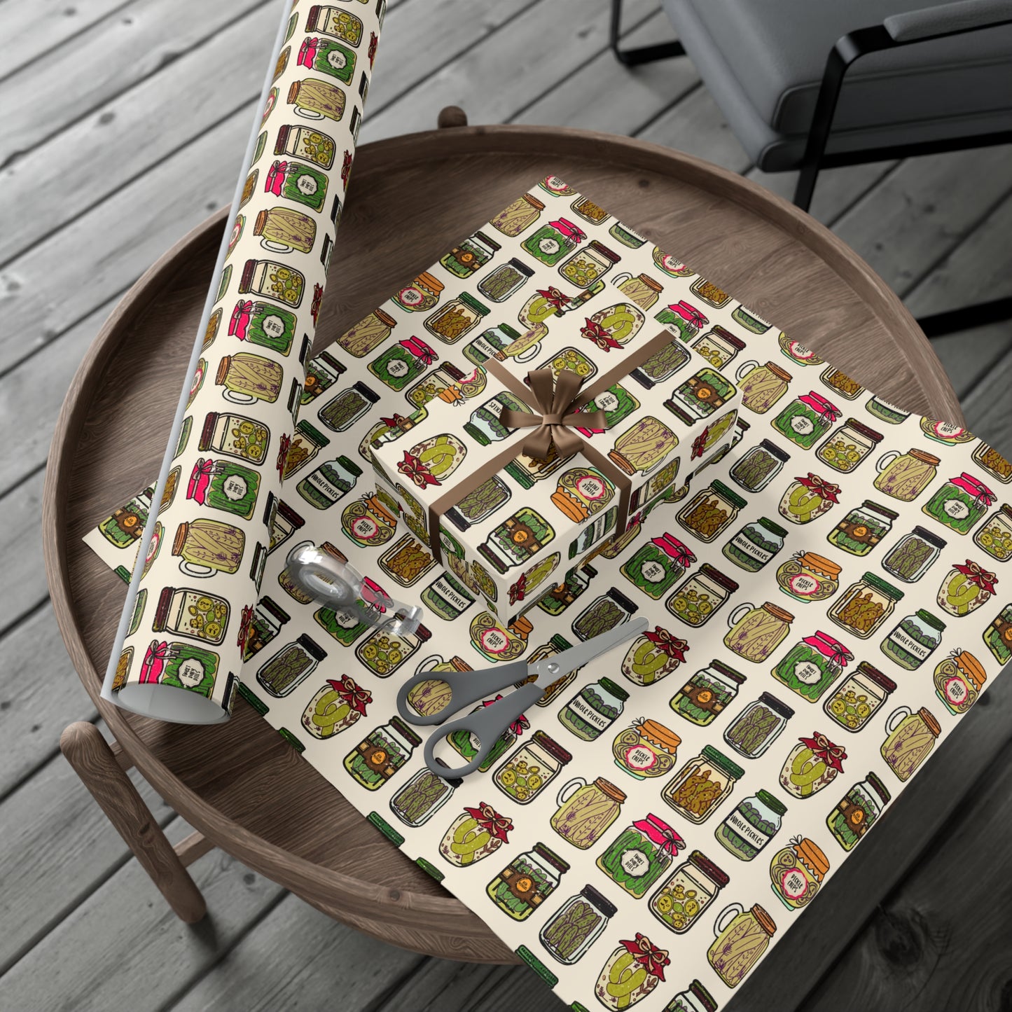Wrapping Paper - Pickle Jar Design