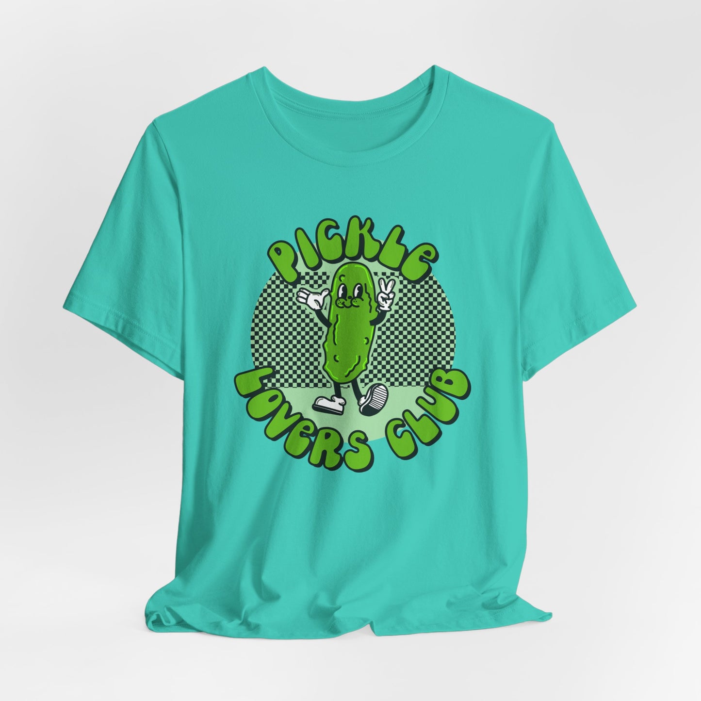 Pickle Lovers Club Graphic Tee | Retro Food Pickle Unisex T-shirt | Shirt for Pickle lovers | Pickle Lover Gifts | Trendy Retro Cartoon  Tee