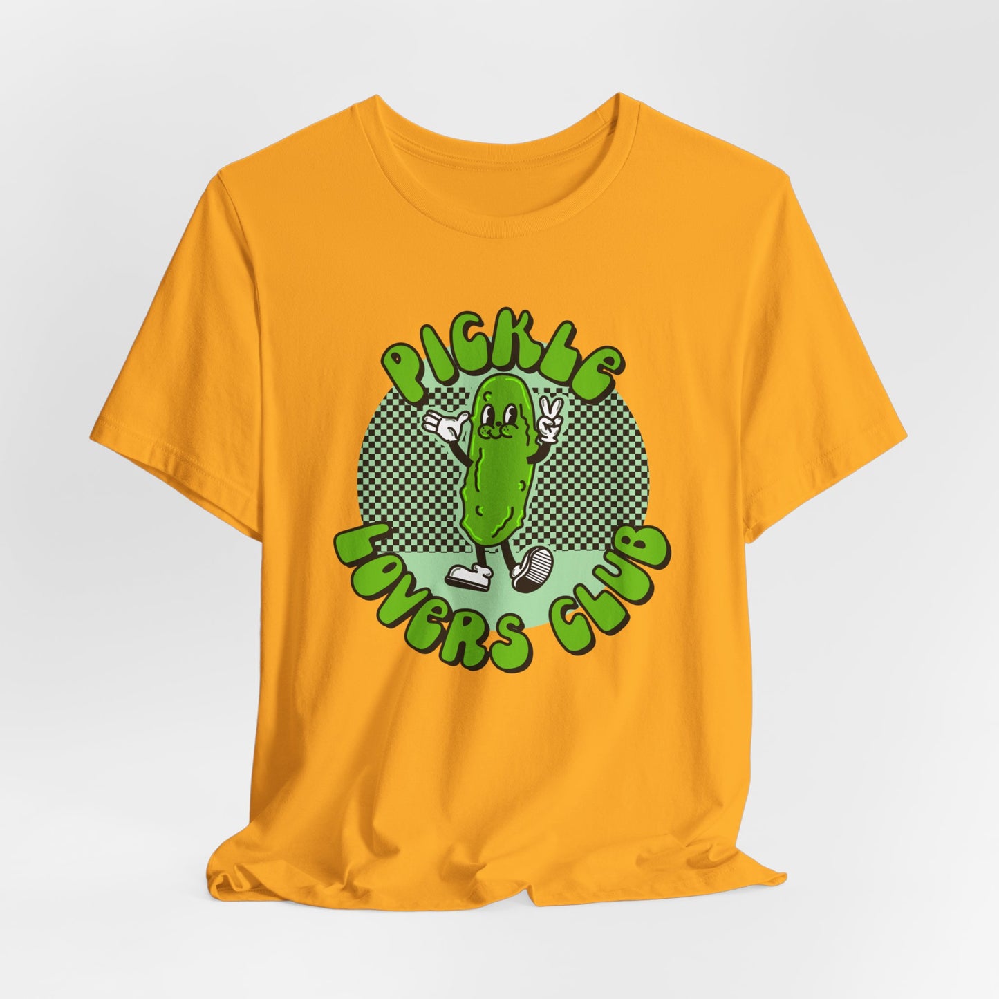 Pickle Lovers Club Graphic Tee | Retro Food Pickle Unisex T-shirt | Shirt for Pickle lovers | Pickle Lover Gifts | Trendy Retro Cartoon  Tee