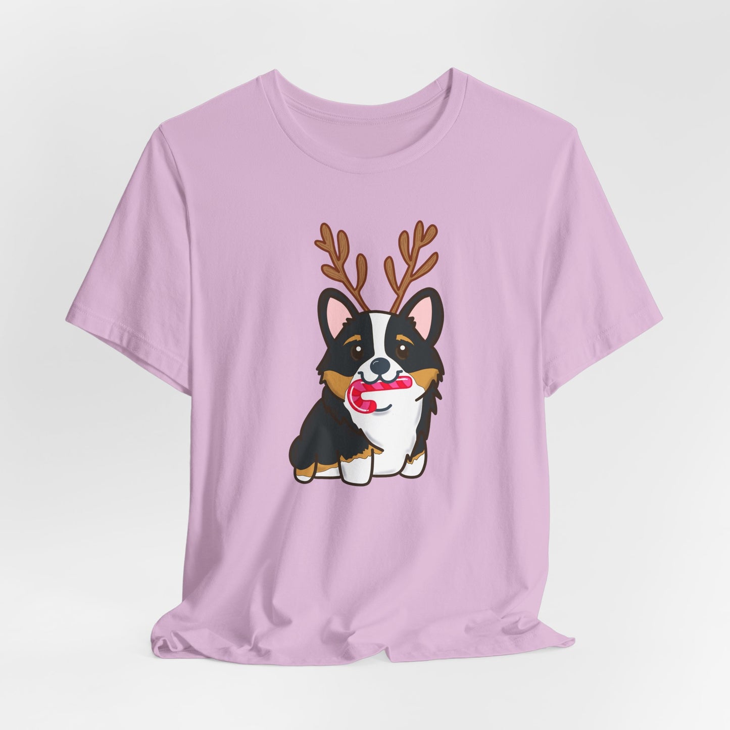 Christmas Black Corgi Dog  T-shirt | Dog Christmas Shirt | Matching Christmas Shirts | Ladies Christmas Tee | Family Christmas Holiday Shirt