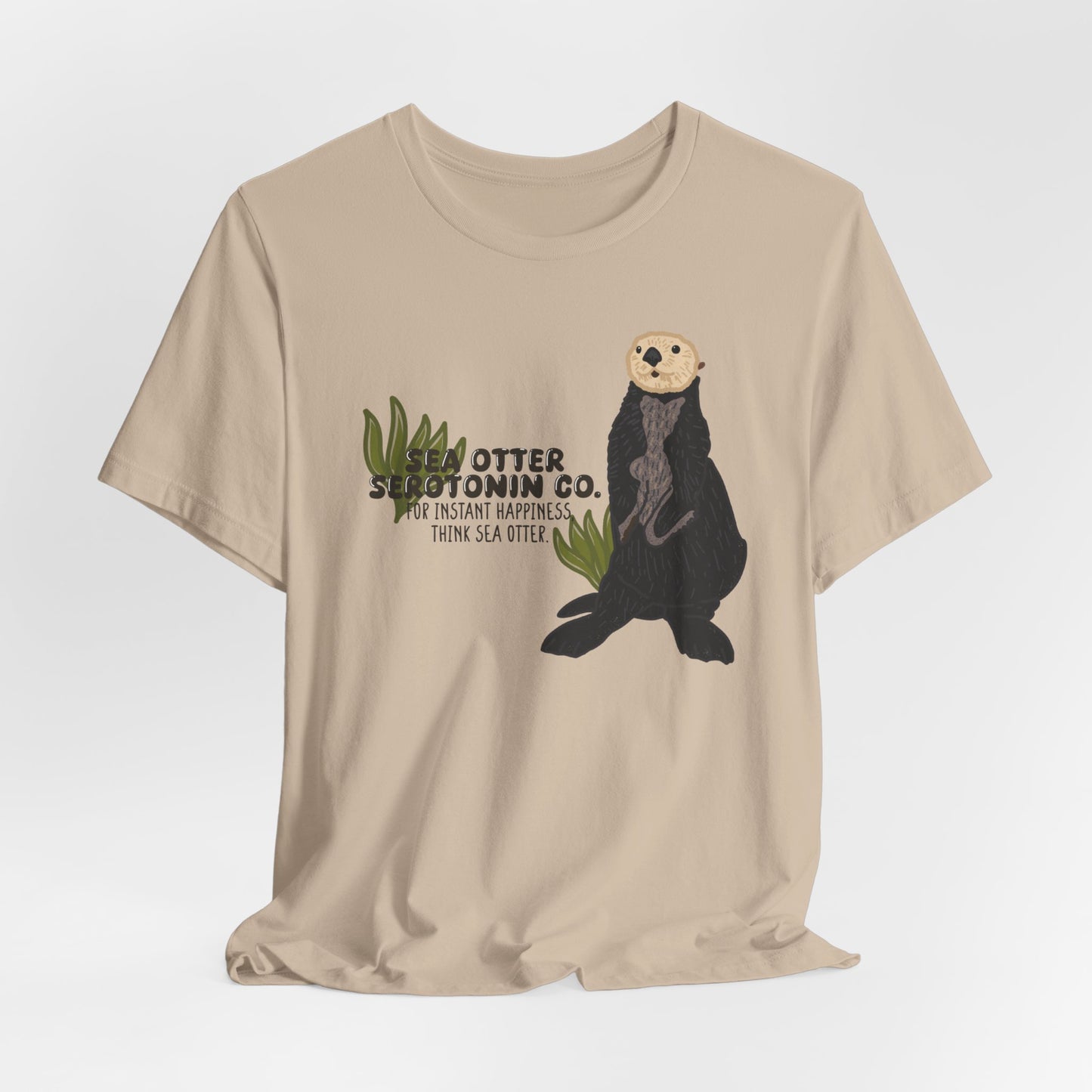 Sea Otter Graphic Tee - Cute Ocean Animal T-Shirt, Wildlife Lover Gift, Nature Inspired Shirt, Beach Theme Apparel