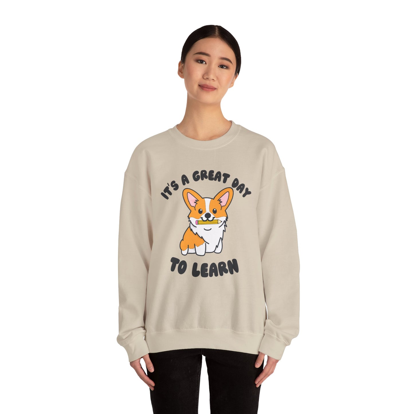 Corgi Teacher Pullover | Corgi School Teacher Sweatshirt | Apparel for Educators & Corgi Lovers | Teacher Gift | Elementary Teacher Sweater