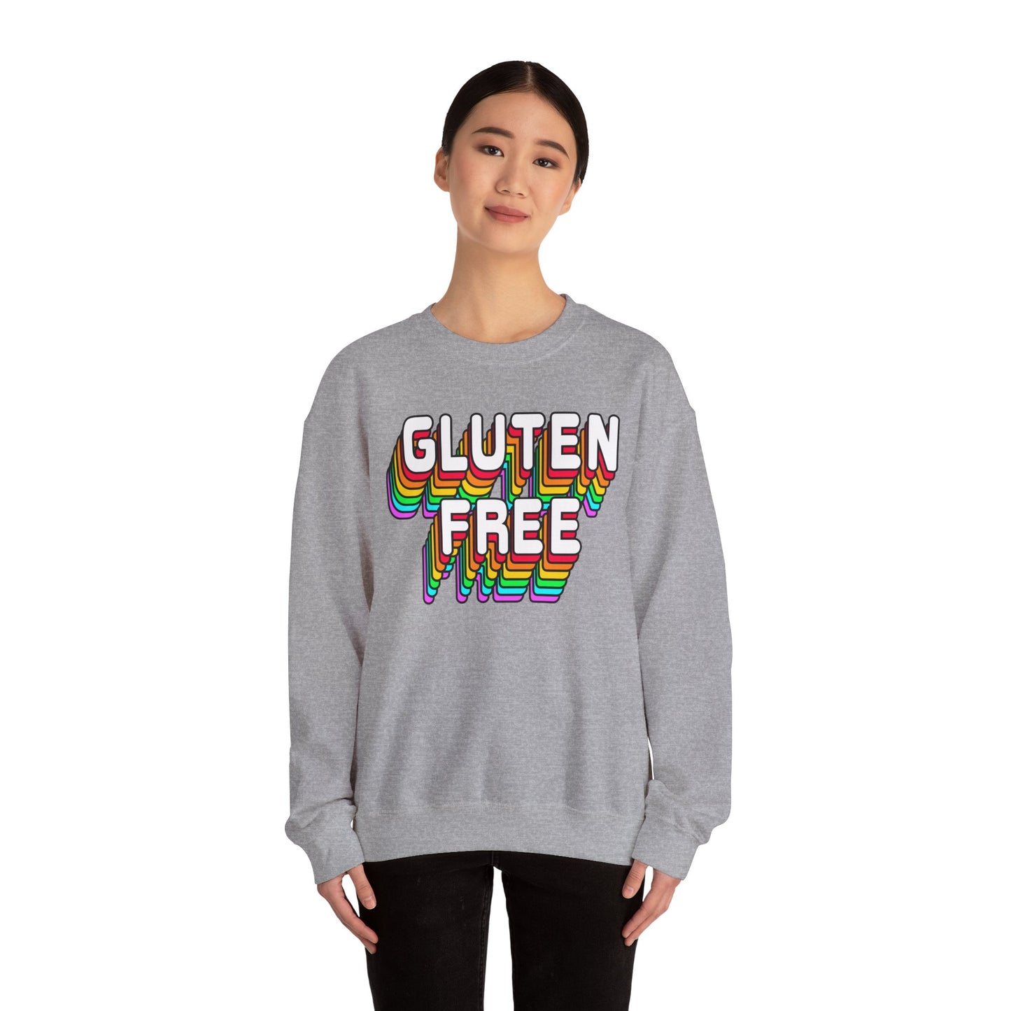 Gluten Free Retro Crewneck Sweatshirt | Celiac Awareness | Gluten Free Diet Lifestyle | Gluten Intolerant