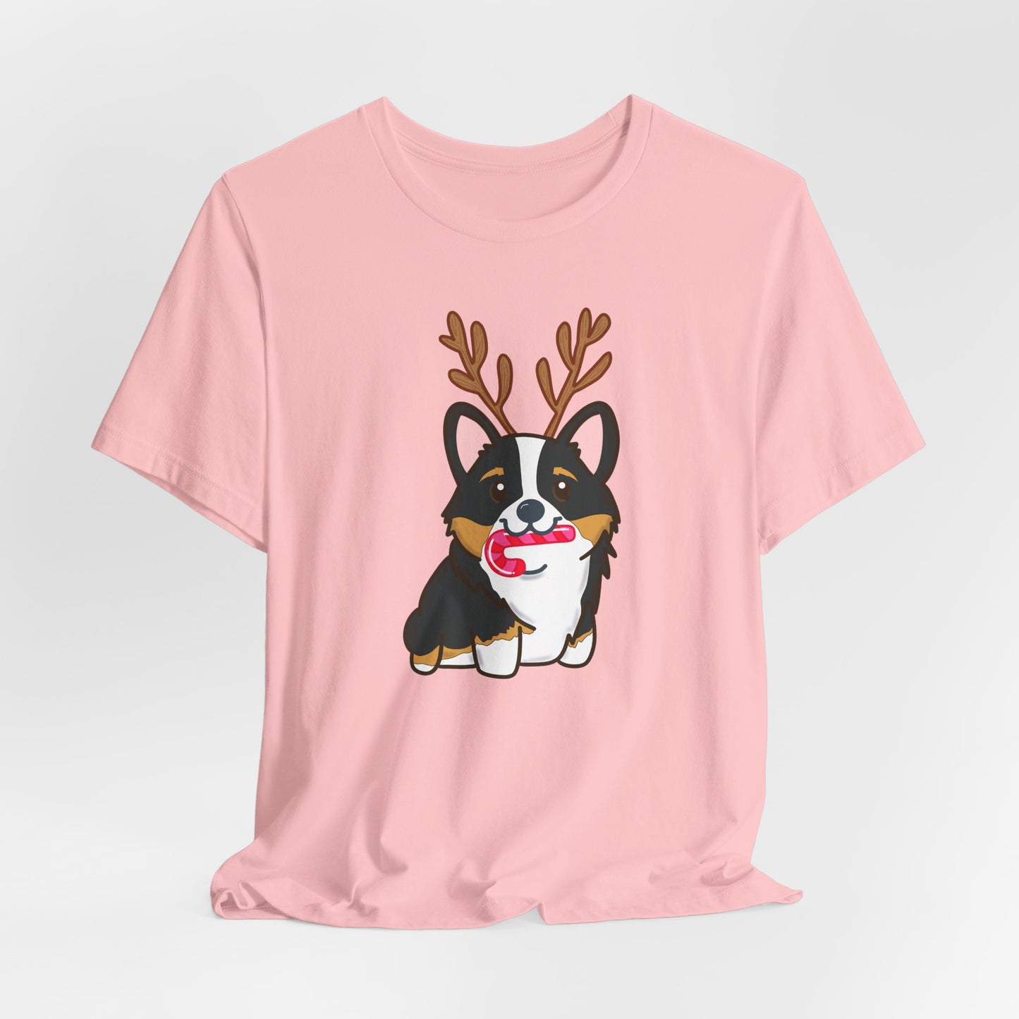 Christmas Black Corgi Dog  T-shirt | Dog Christmas Shirt | Matching Christmas Shirts | Ladies Christmas Tee | Family Christmas Holiday Shirt