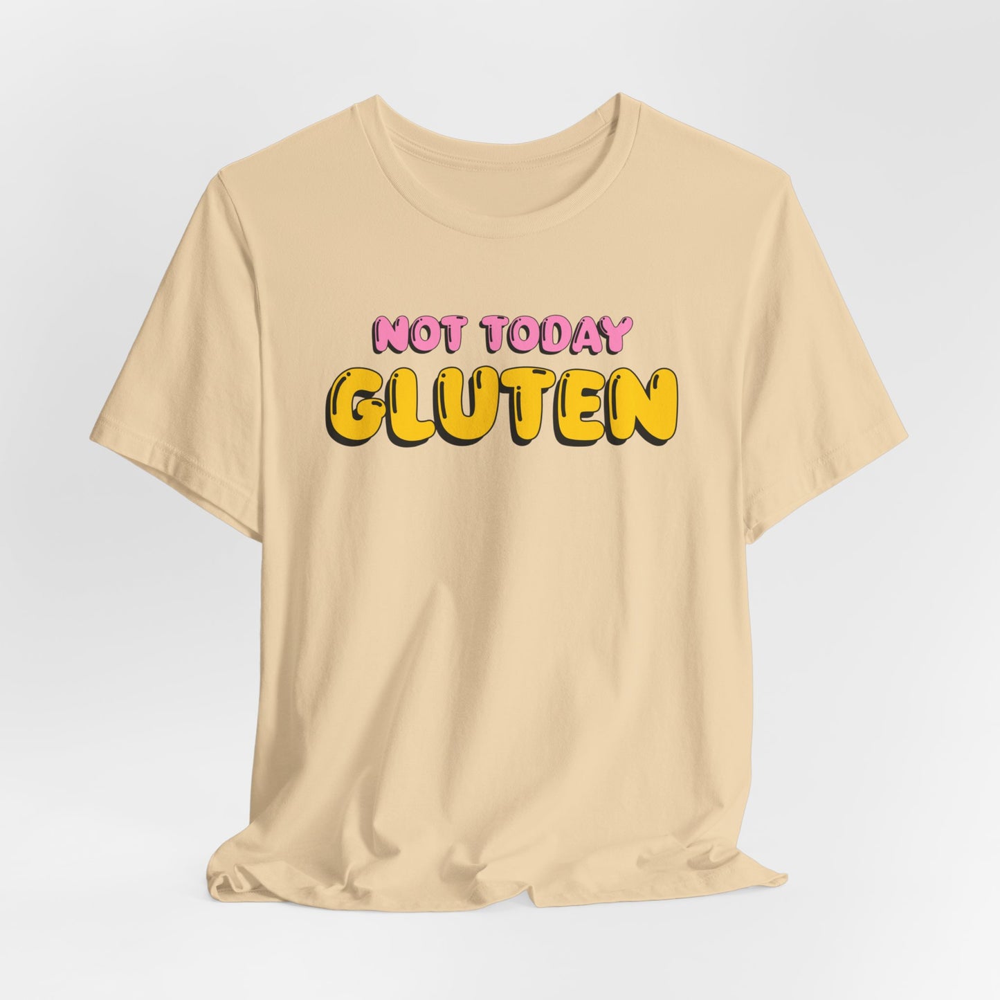 Gluten Free T-Shirt | Not Today Gluten Graphic Tee | Gluten Allergy Unisex Shirt | Celiac Awareness | Gluten Free Lifestyle | Celiac Gifts