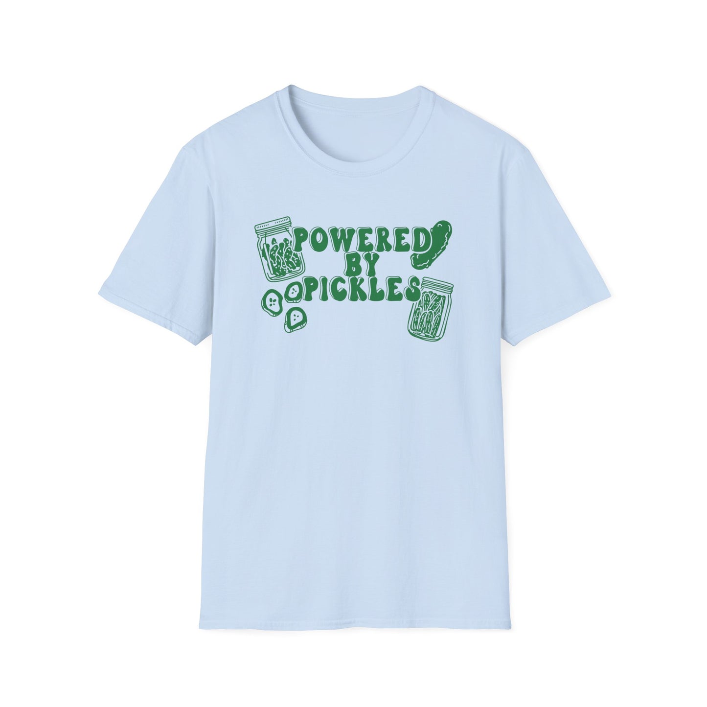 Powered by Pickles Unisex Fit Adult Size Graphic Tee