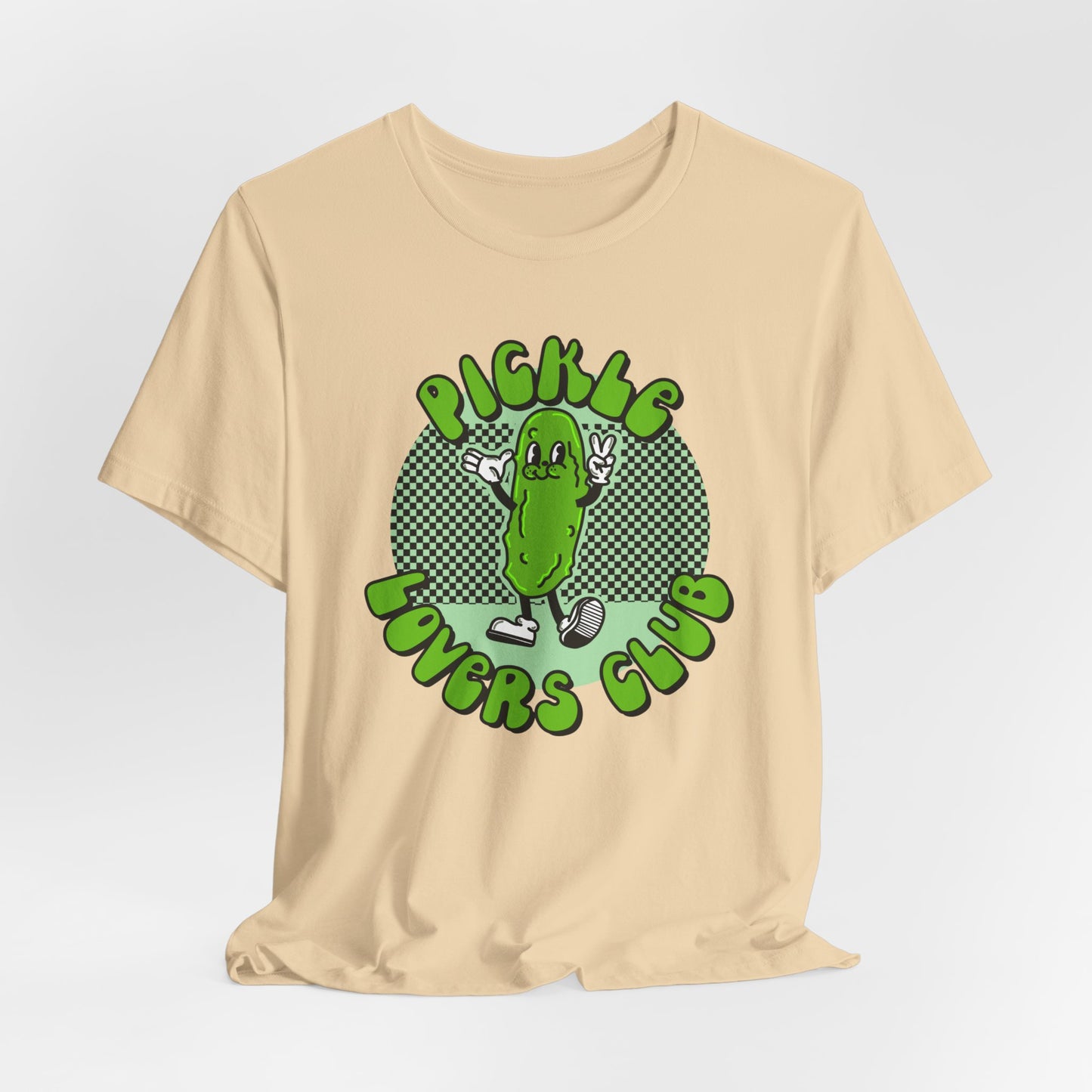 Pickle Lovers Club Graphic Tee | Retro Food Pickle Unisex T-shirt | Shirt for Pickle lovers | Pickle Lover Gifts | Trendy Retro Cartoon  Tee