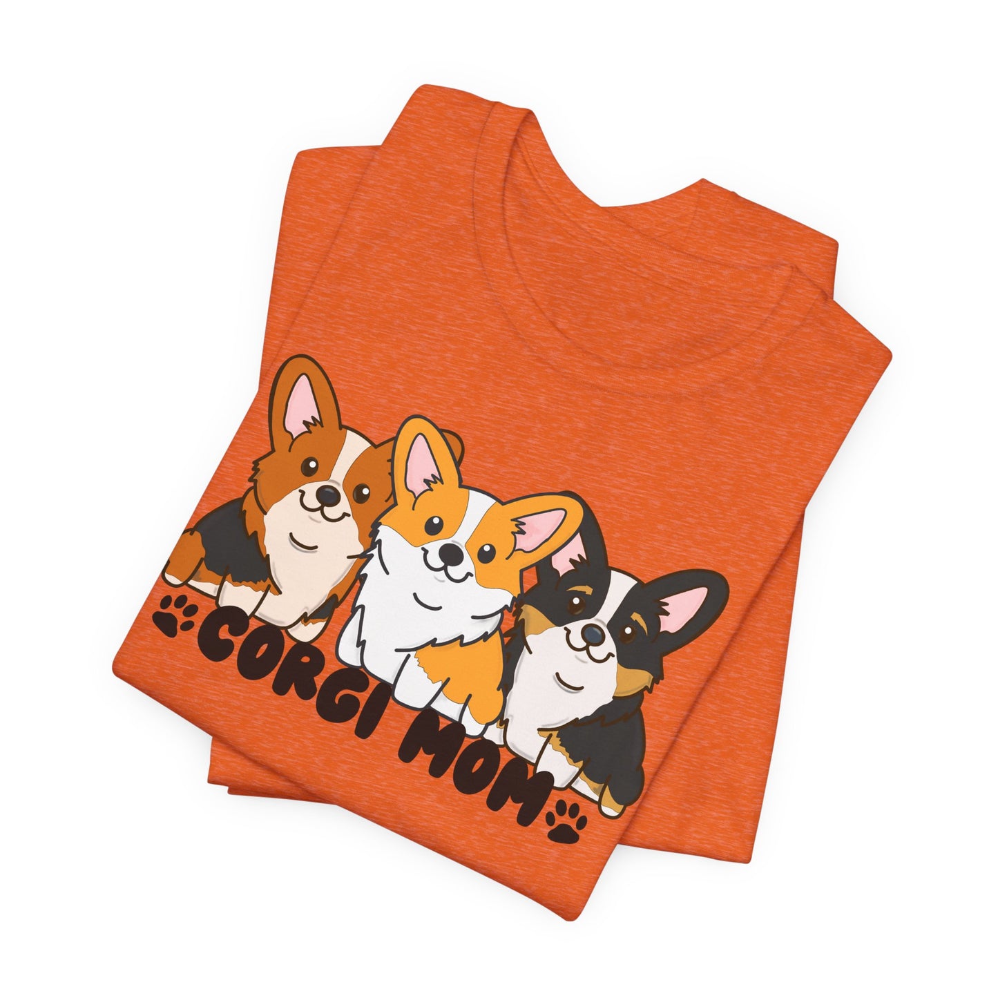 Corgi Mom Graphic Tee | Corgi Lover Shirt | Dog Mom Gift | Cute Corgi T-Shirt | Corgi Mom Life Apparel