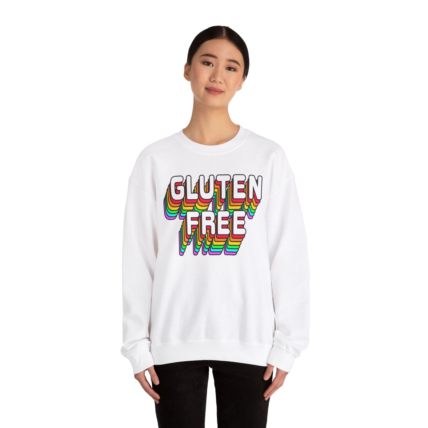 Gluten Free Retro Crewneck Sweatshirt | Celiac Awareness | Gluten Free Diet Lifestyle | Gluten Intolerant