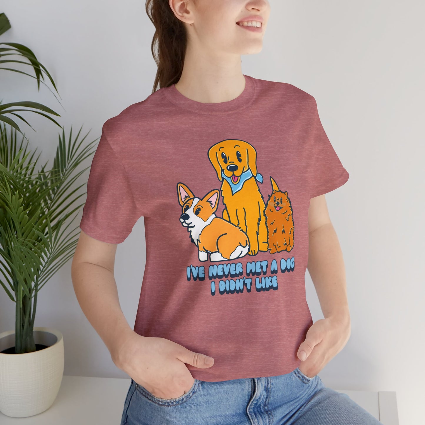 Dog Lover Graphic Tee | Cute Pet Owner Shirt | Dog Enthusiast Apparel | Gift for Dog Moms Dads | Veterinarian Gift | Golden Retriever Corgi