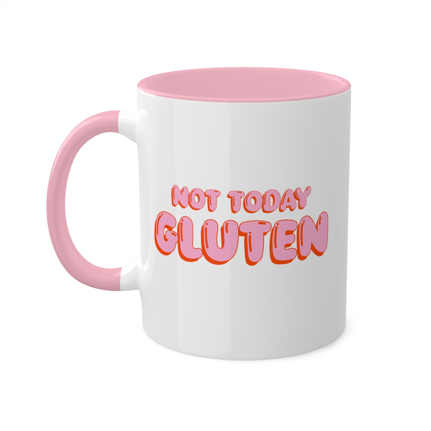 Not Today Gluten Coffee Mug - Funny Gluten-Free Quote Cup, Humorous Foodie Gift, Celiac Awareness Mug, Novelty Ceramic Tea Mug