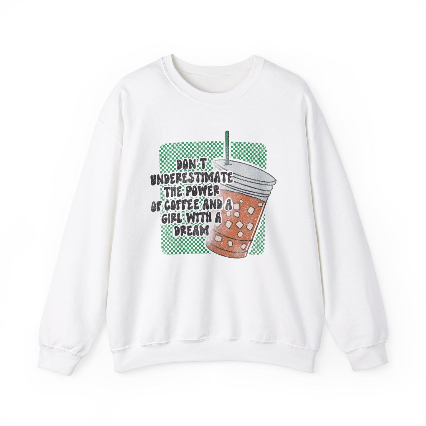 Inspiring Coffee Sweatshirt | Entrepreneur Apparel | Iced Coffee Pullover | Coffee Lover gift | Motivational Gift | Woman Owned Business