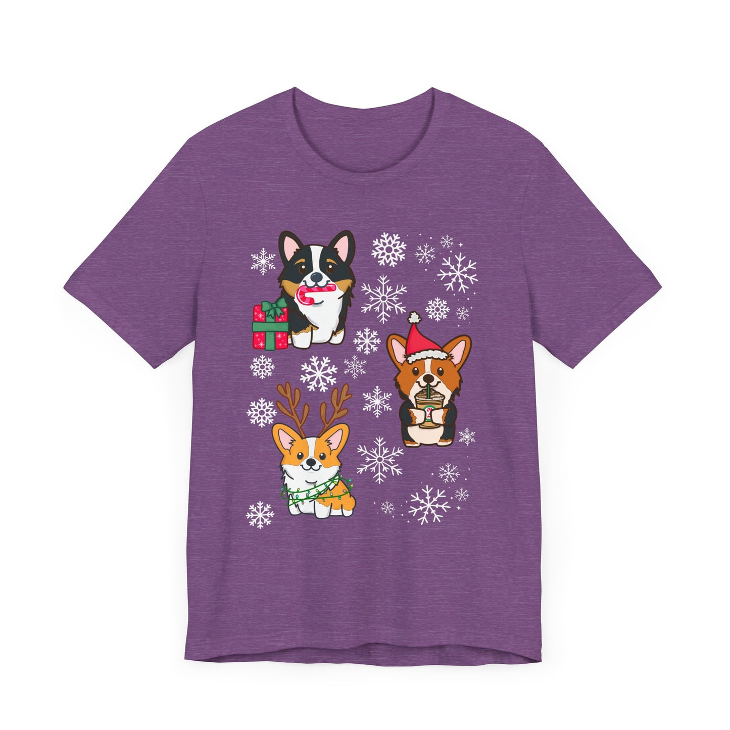 Festive Christmas Corgi sTee | Holiday Dog Lover's Shirt | Matching Christmas Shirts Family Christmas Holiday Shirt