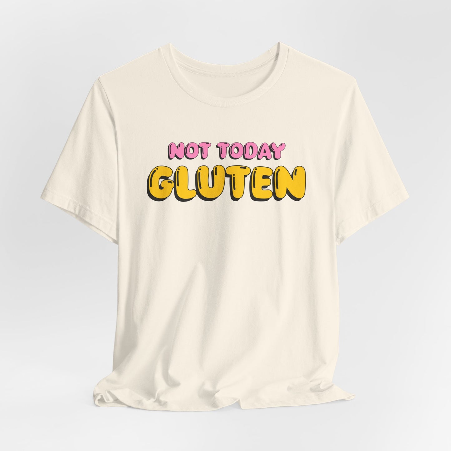 Gluten Free T-Shirt | Not Today Gluten Graphic Tee | Gluten Allergy Unisex Shirt | Celiac Awareness | Gluten Free Lifestyle | Celiac Gifts