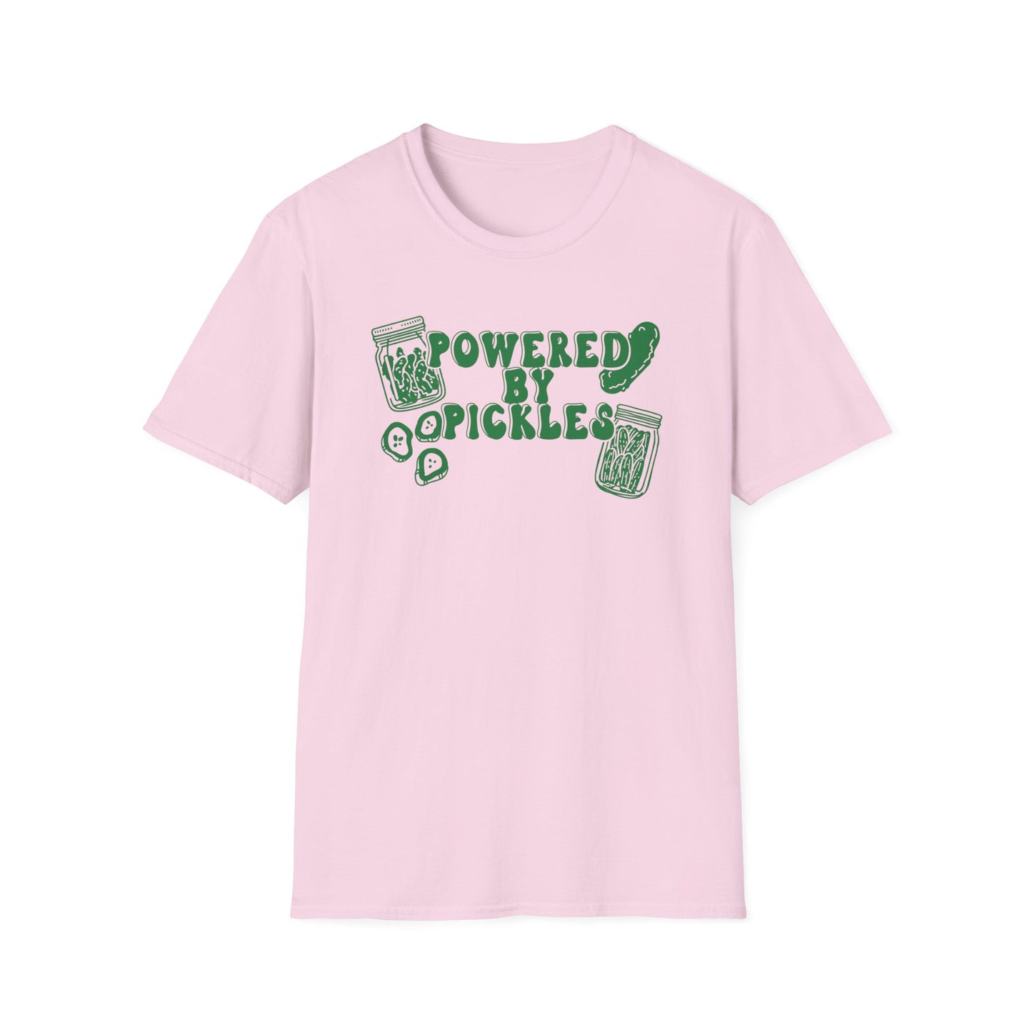 Powered by Pickles Unisex Fit Adult Size Graphic Tee