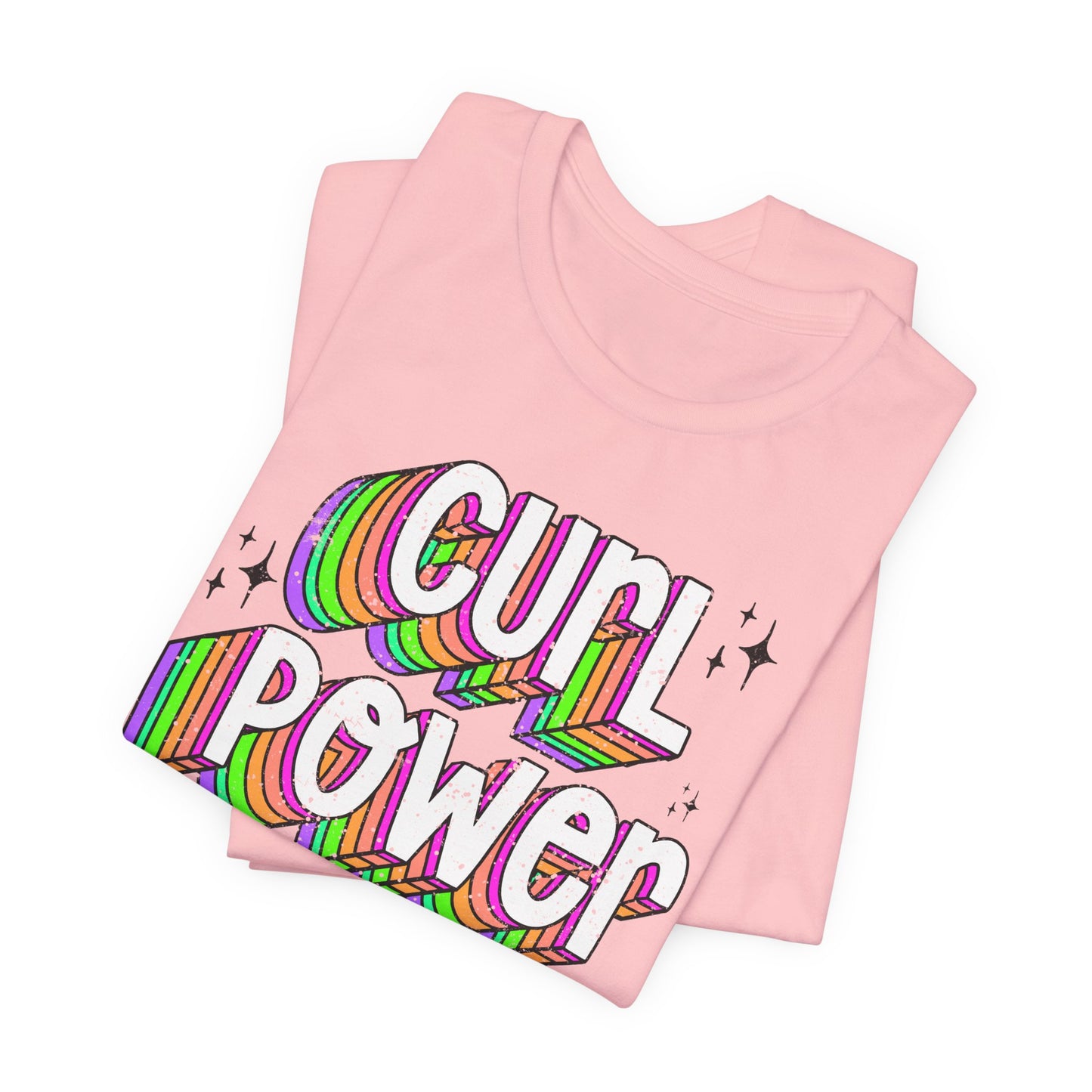 Curl Power Graphic Tee | Empowering T-Shirt for Curly and Natural Hair Women | Curly Hair Gifts | Curly Hairstylist Gift | Curly Girl Tee